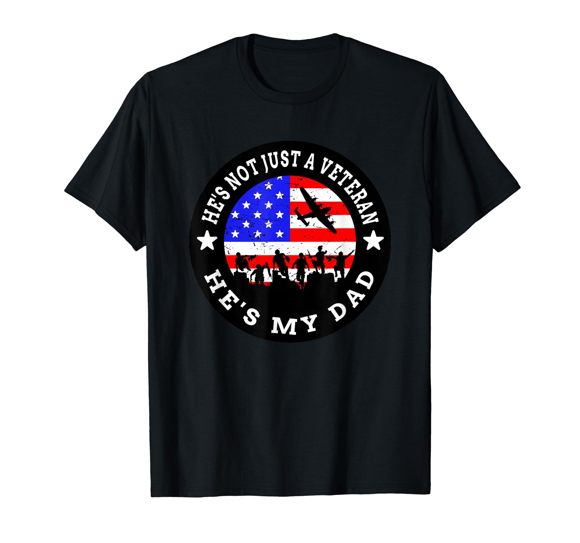 Veterans Day Hes Not Just Veteran Hes My T-Shirt - Custom Art Print Unisex - T-Shirt, Sweatshirt, Hoodie