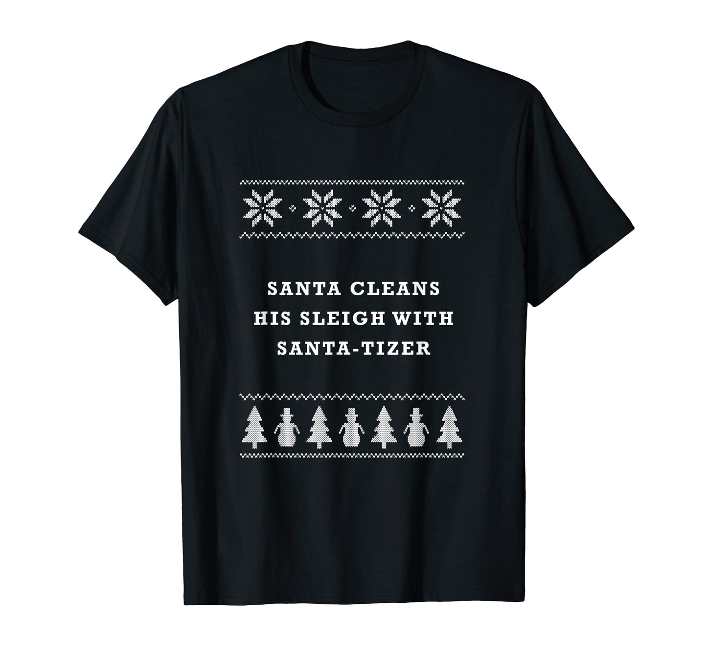 Santa Cleans His Sleigh Santa Tizer T-Shirt - Trendy Graphic for Adults - T-Shirt, Sweatshirt, Hoodie