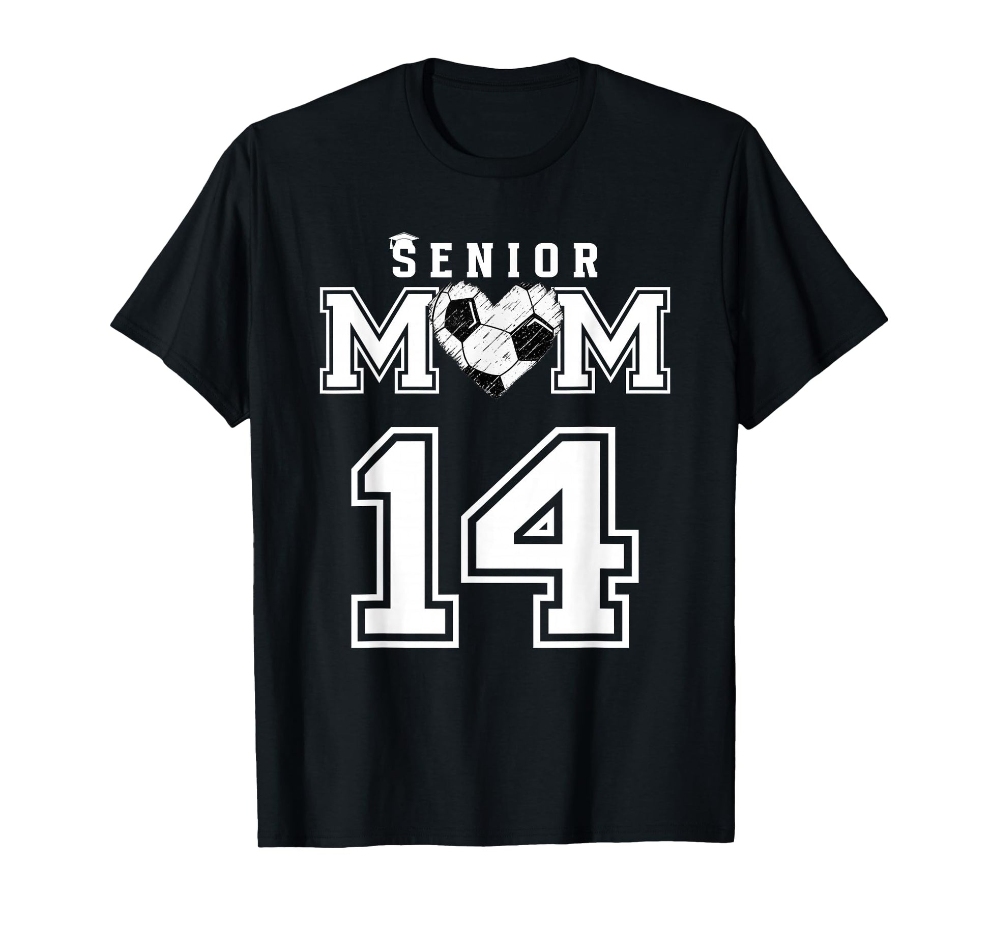 Proud Senior Soccer Mom Custom Jersey T-Shirt - Minimalist Print Men Women - T-Shirt, Sweatshirt, Hoodie