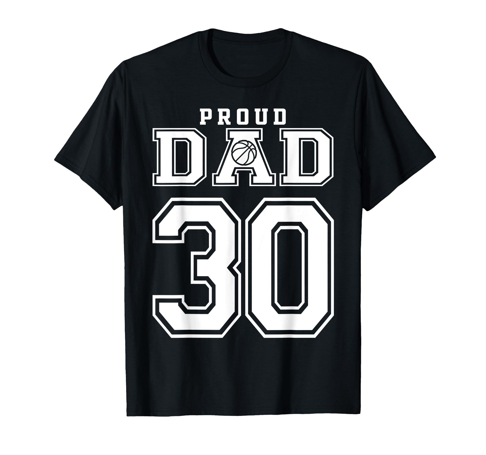 Number 30 Custom Proud Basketball T-Shirt - Casual Everyday Wear Men Women - T-Shirt, Sweatshirt, Hoodie