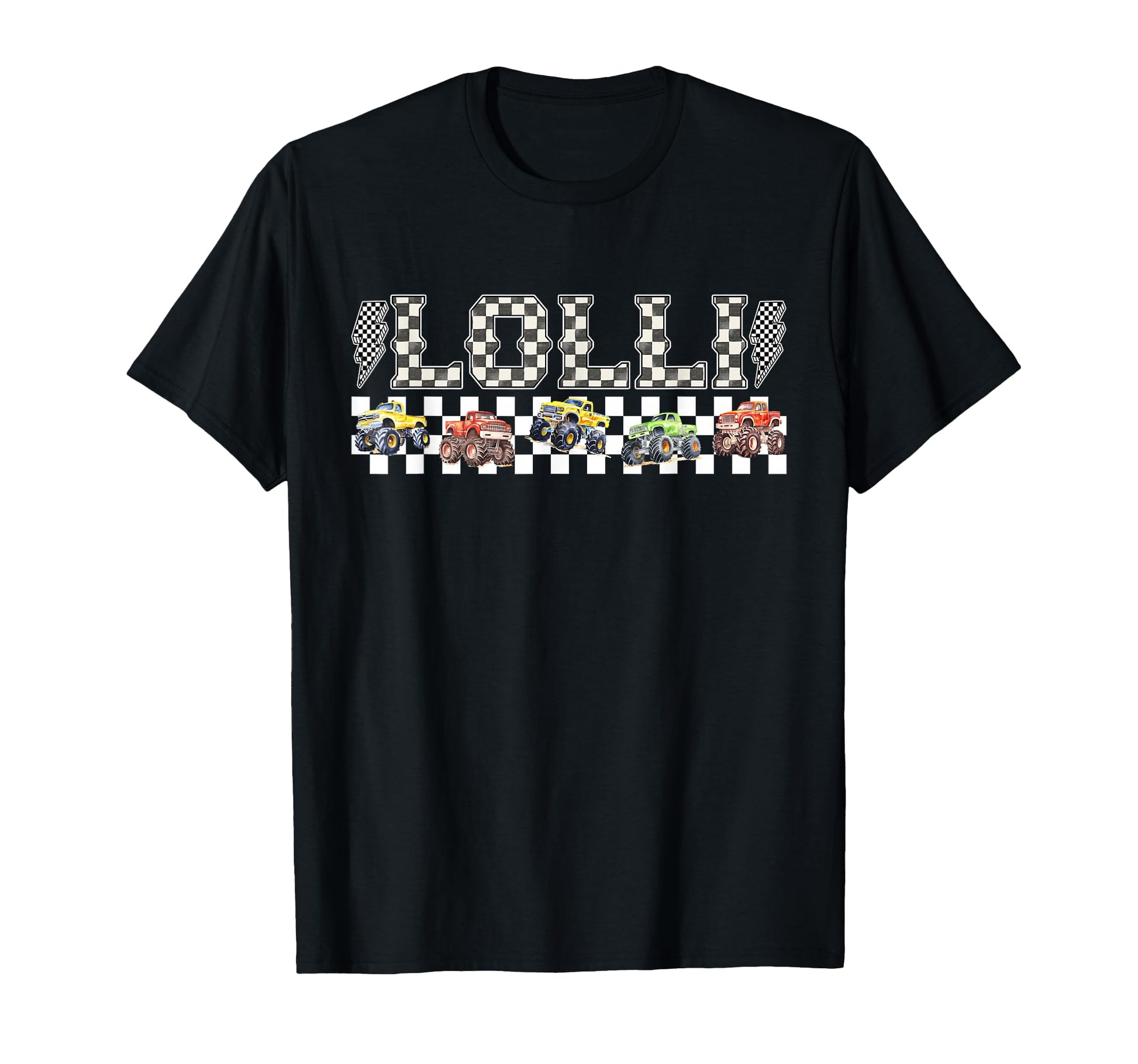 Lolli Monster Truck Family Crew Birthday T-Shirt - Novelty Apparel Unisex - T-Shirt, Sweatshirt, Hoodie