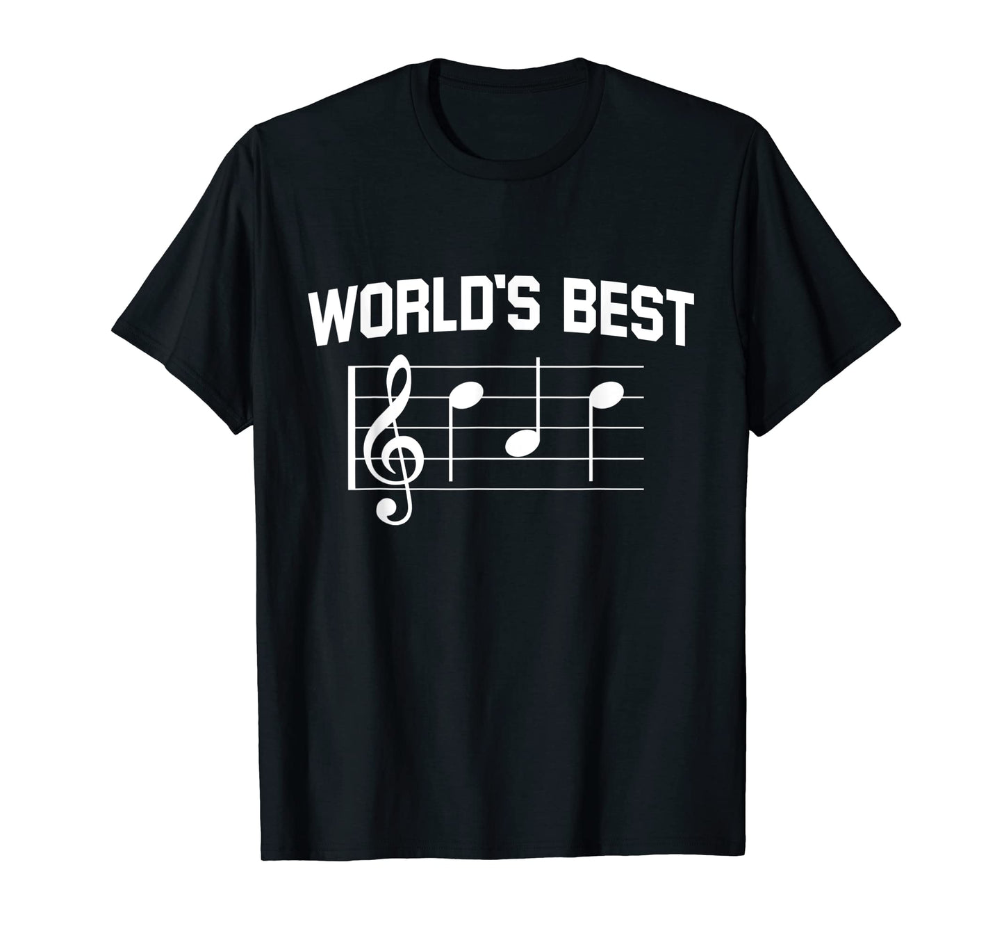 Musician Worlds Best Dad Music Notes T-Shirt - Custom Art Print Unisex - T-Shirt, Sweatshirt, Hoodie
