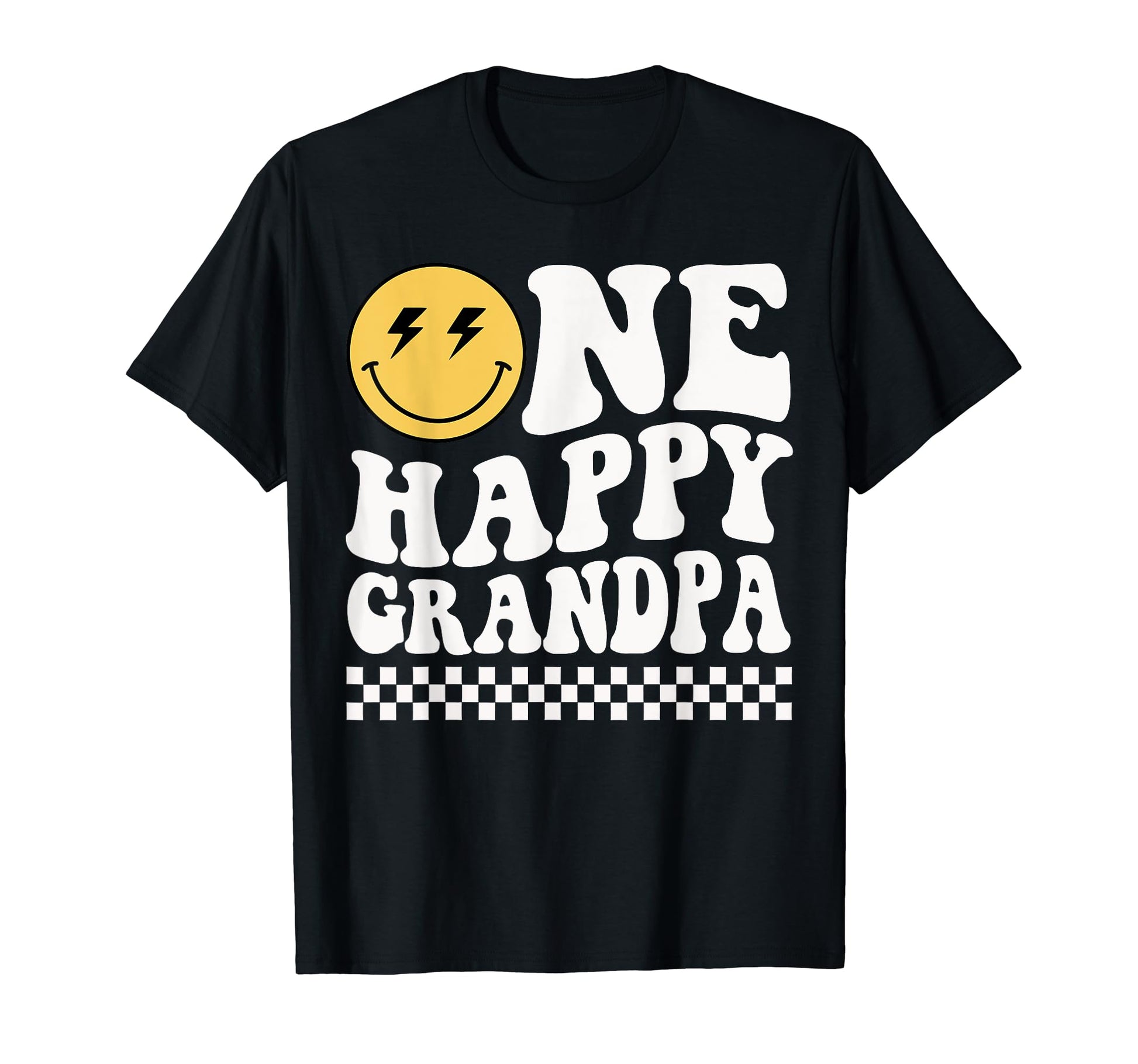 One Happy Dude Grandpa 1St Birthday T-Shirt - Novelty Apparel for Adults - T-Shirt, Sweatshirt, Hoodie