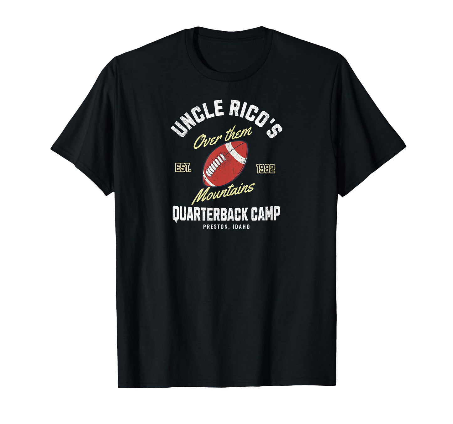 Uncle Ricos Quarterback Camp Football T-Shirt - Minimalist Print Men Women - T-Shirt, Sweatshirt, Hoodie