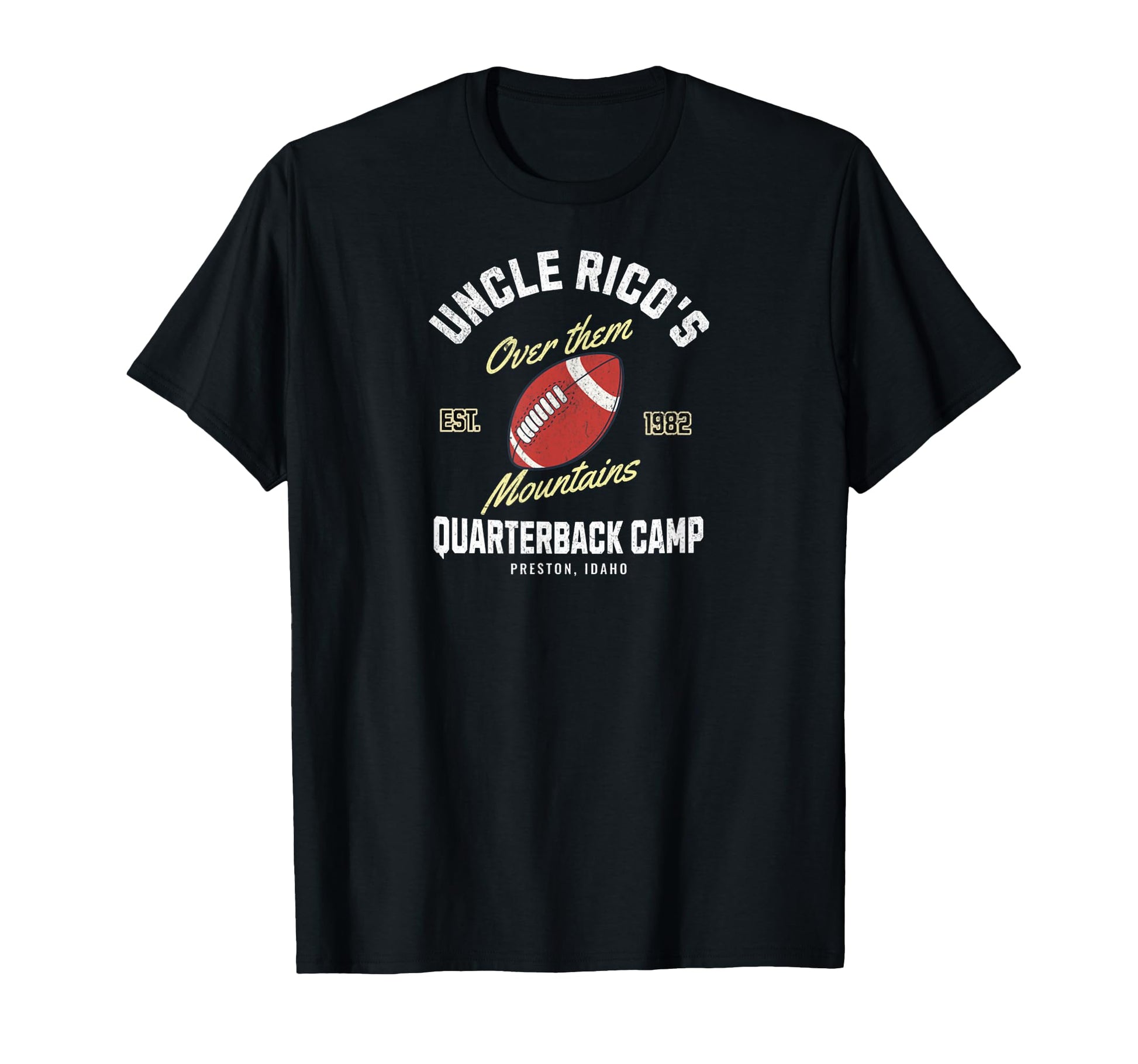 Uncle Ricos Quarterback Camp Football T-Shirt - Minimalist Print Men Women - T-Shirt, Sweatshirt, Hoodie