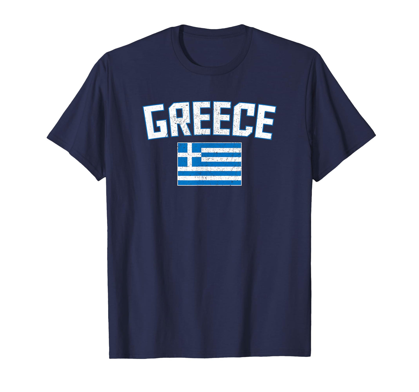 Distressed Greece Flag Greek Pride T-Shirt - Casual Everyday Wear Men Women - T-Shirt, Sweatshirt, Hoodie