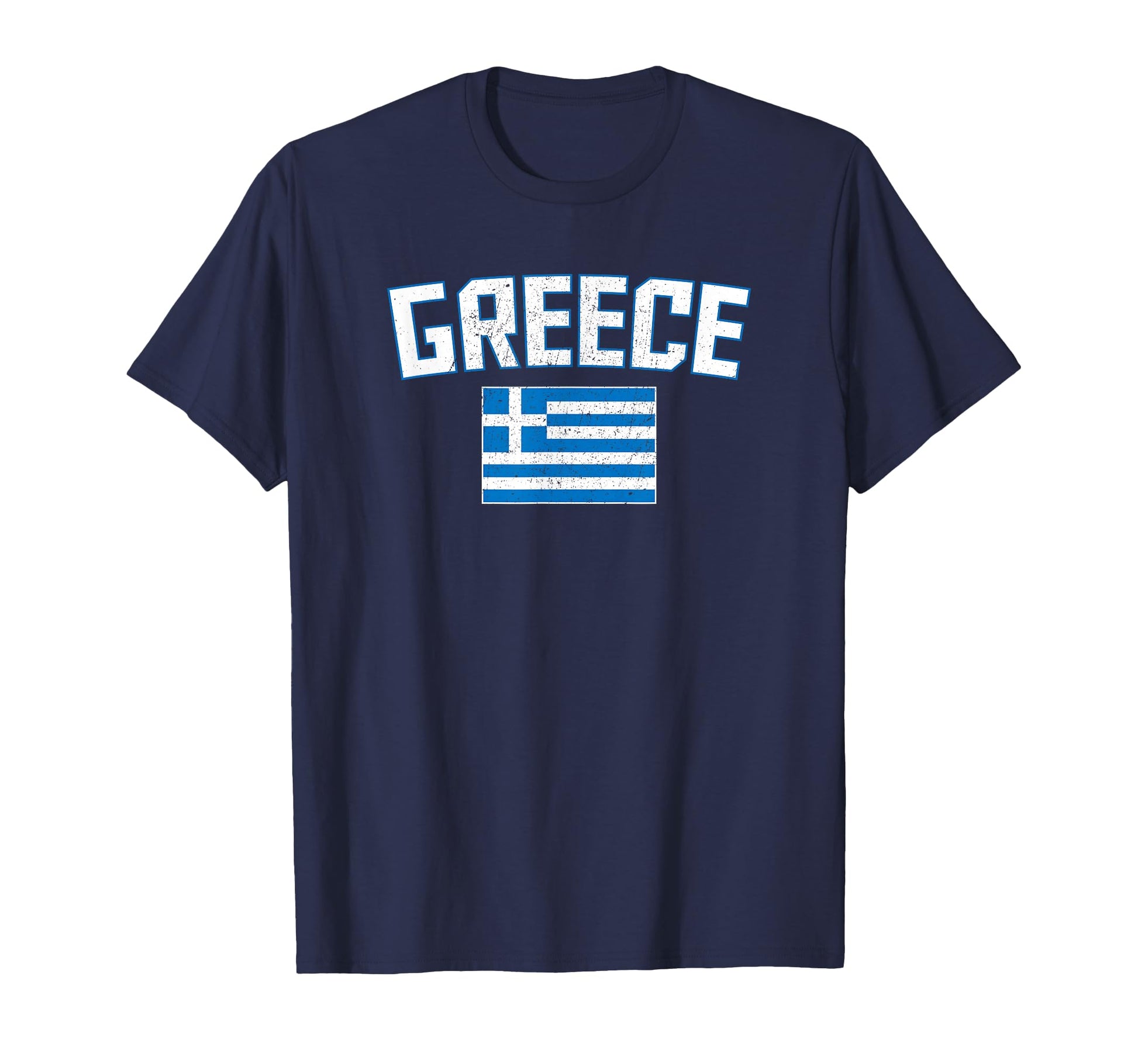 Distressed Greece Flag Greek Pride T-Shirt - Casual Everyday Wear Men Women - T-Shirt, Sweatshirt, Hoodie