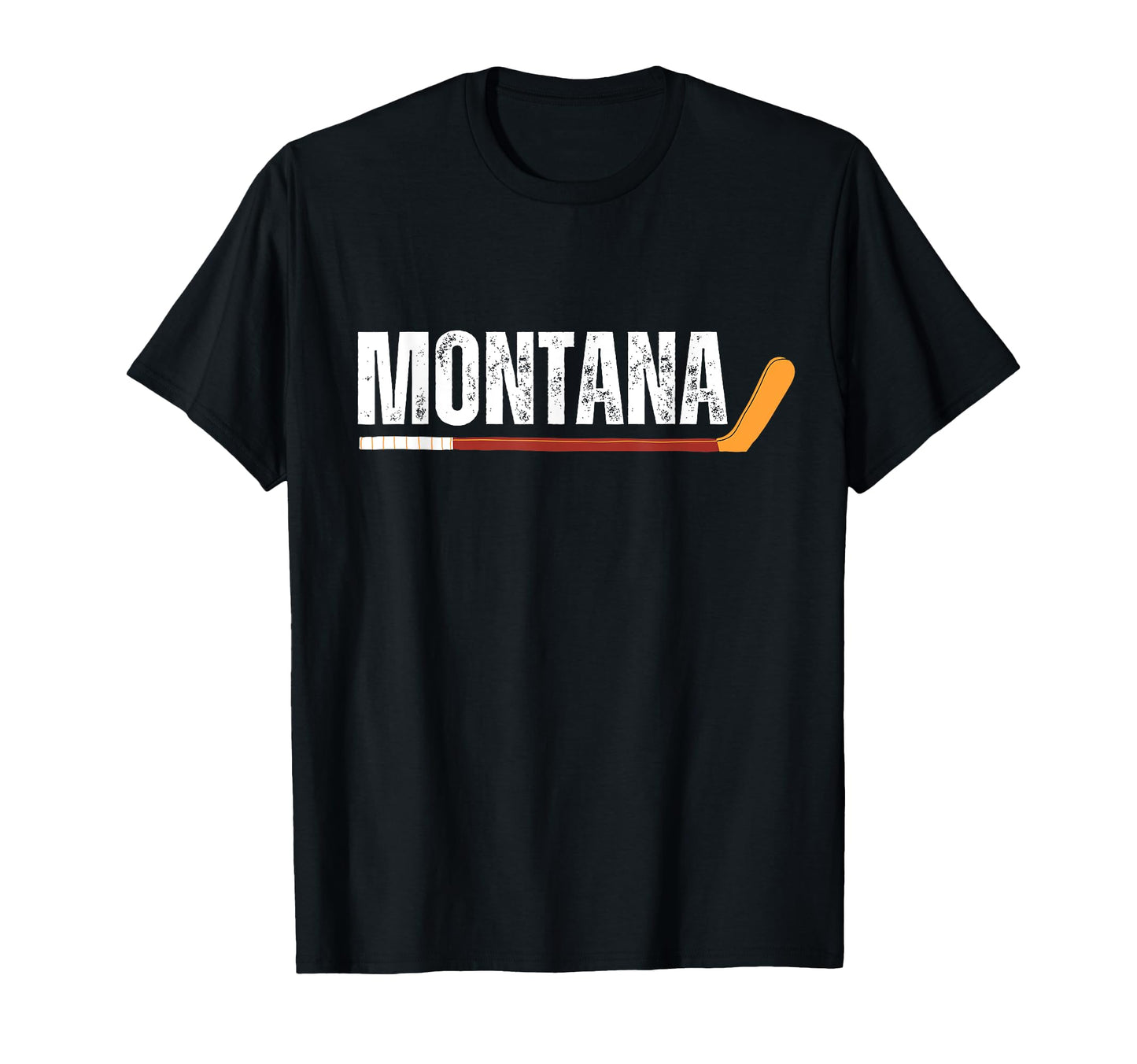 Montana Ice Hockey Dad Grandpa Grandma T-Shirt - Custom Art Print Unisex - T-Shirt, Sweatshirt, Hoodie