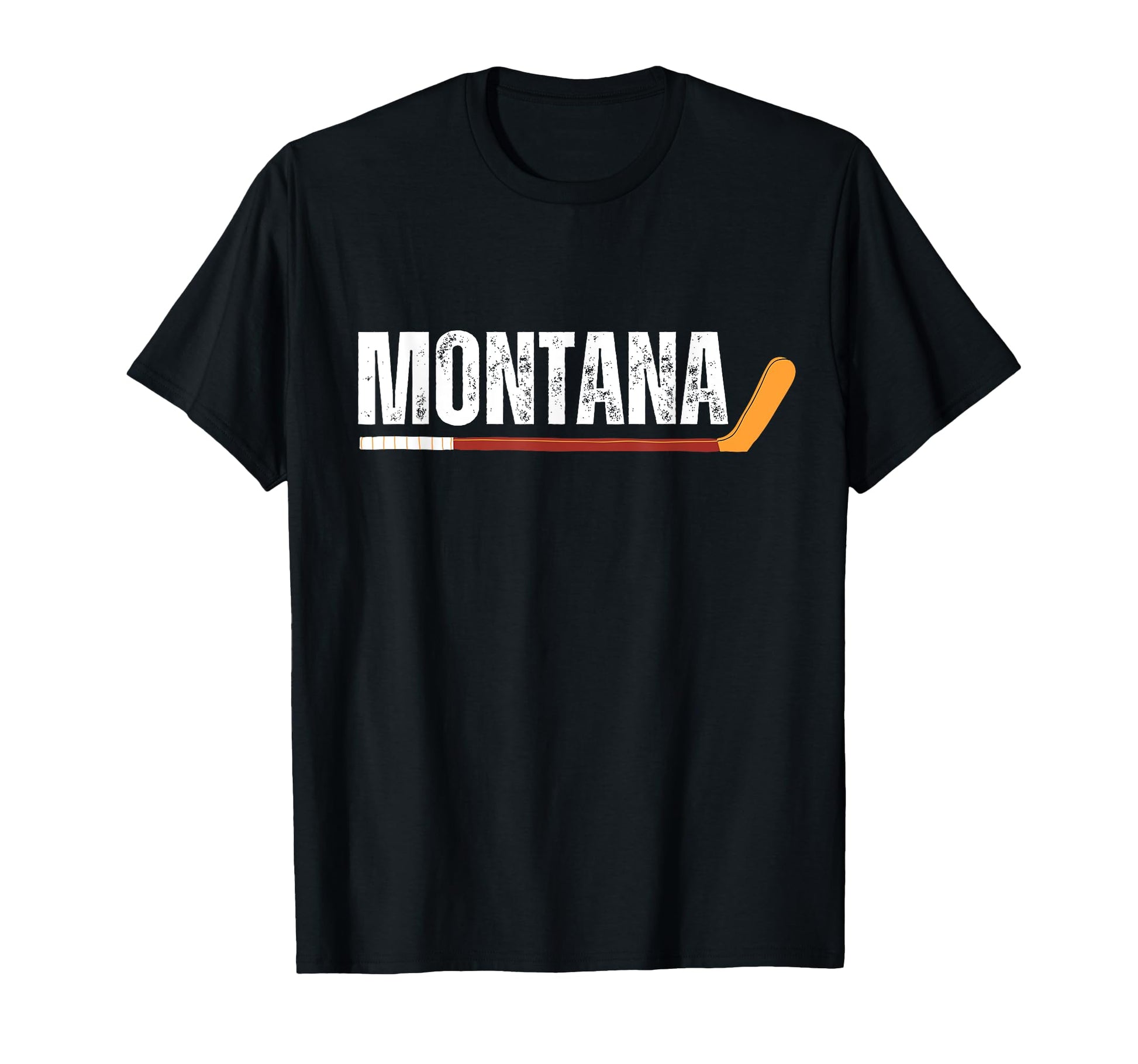 Montana Ice Hockey Dad Grandpa Grandma T-Shirt - Custom Art Print Unisex - T-Shirt, Sweatshirt, Hoodie