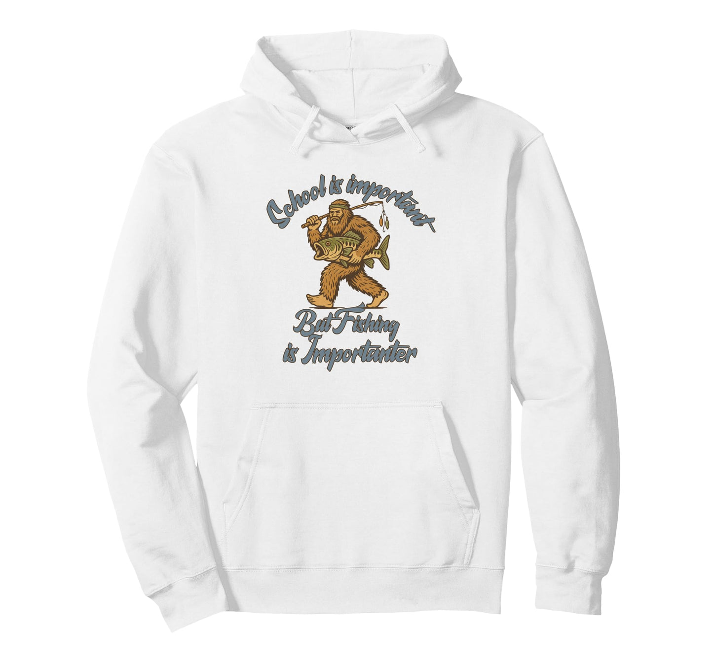 School Is Important But Fishing Funny Hoodie - Unique Graphic for Adults - T-Shirt, Sweatshirt, Hoodie