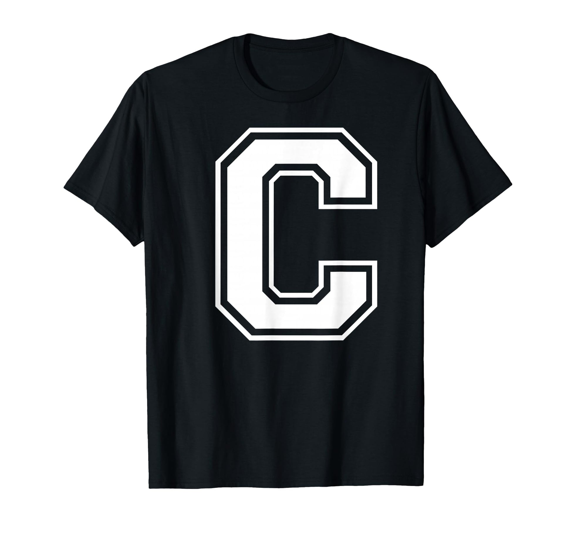 Letter C Capital Alphabet College T-Shirt - Custom Art Print Unisex - T-Shirt, Sweatshirt, Hoodie