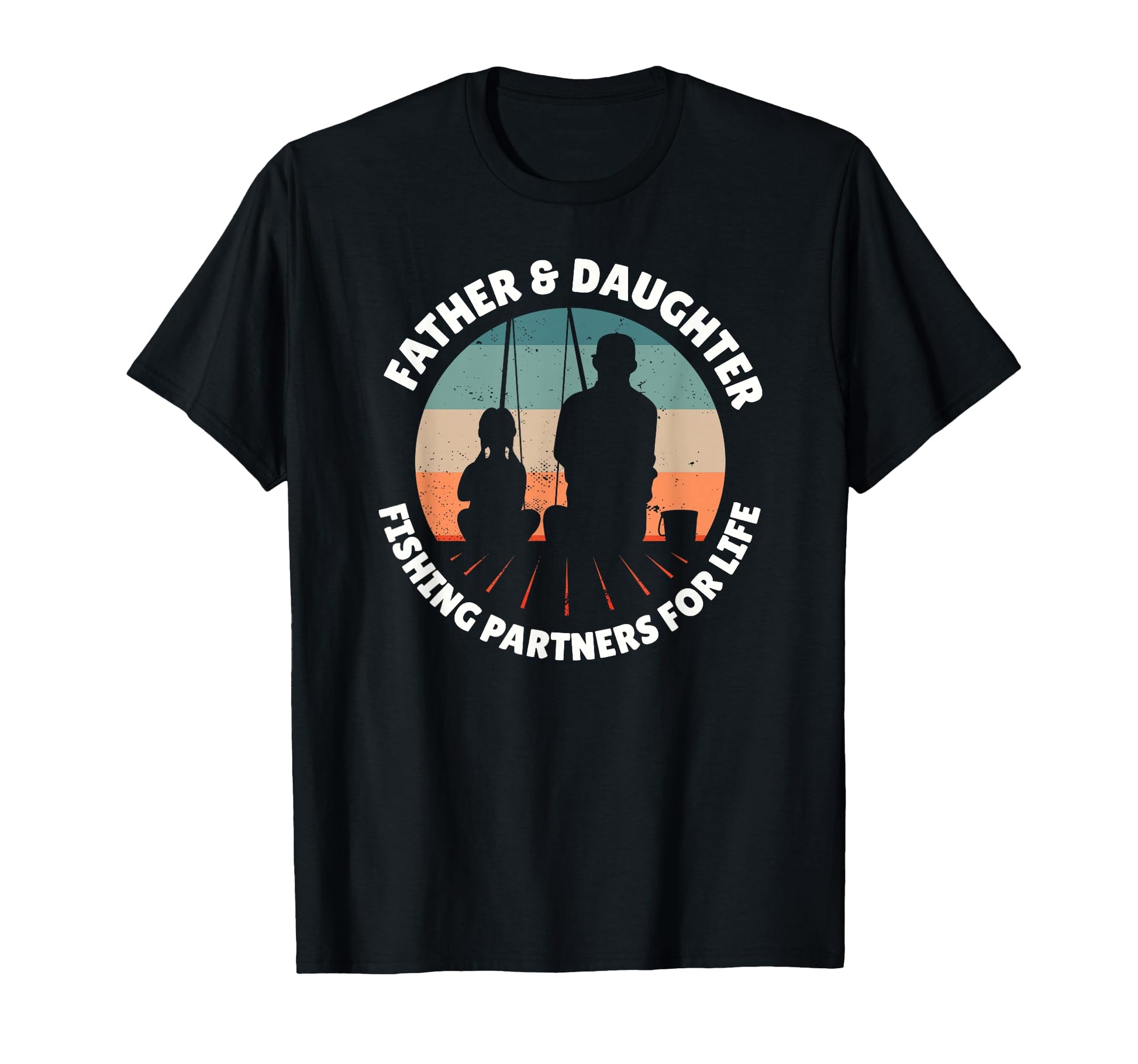 Father Daughter Fishing Partners Life T-Shirt - Unique Graphic for Adults - T-Shirt, Sweatshirt, Hoodie