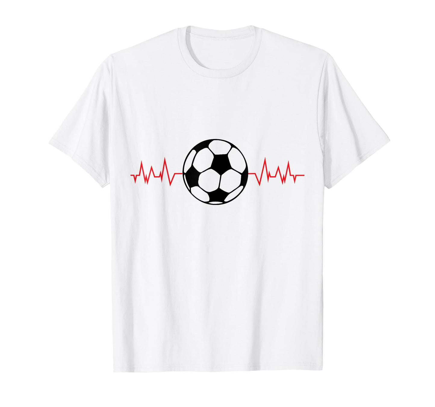Soccer Ball Heartbeat Players And T-Shirt - Aesthetic Graphic Unisex - T-Shirt, Sweatshirt, Hoodie