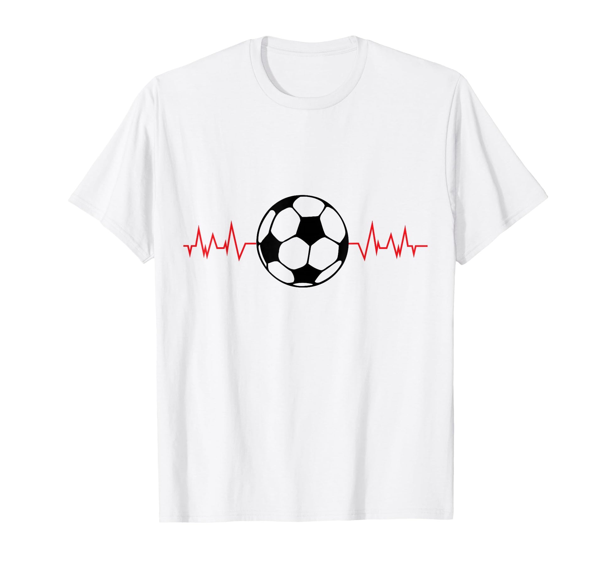 Soccer Ball Heartbeat Players And T-Shirt - Aesthetic Graphic Unisex - T-Shirt, Sweatshirt, Hoodie