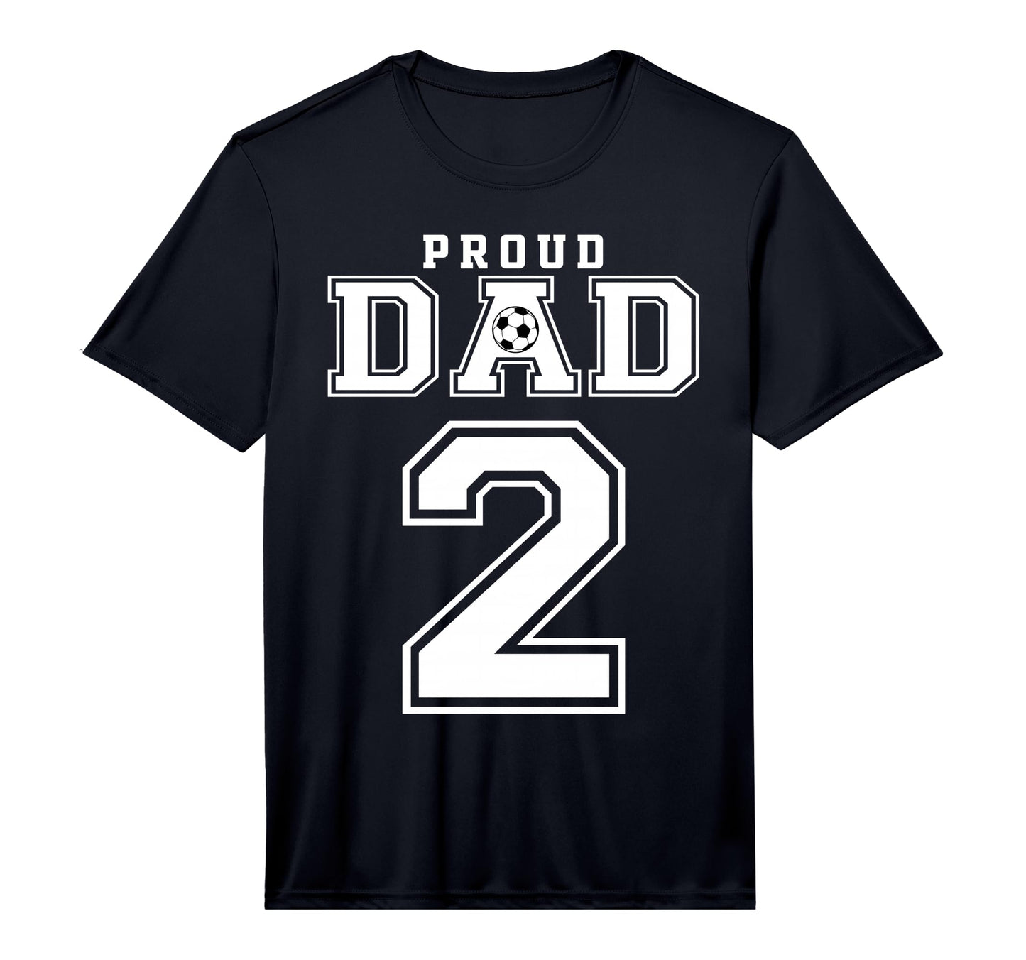 Number 2 Custom Proud Soccer Futbol T-Shirt - Custom Art Print for Adults - T-Shirt, Sweatshirt, Hoodie
