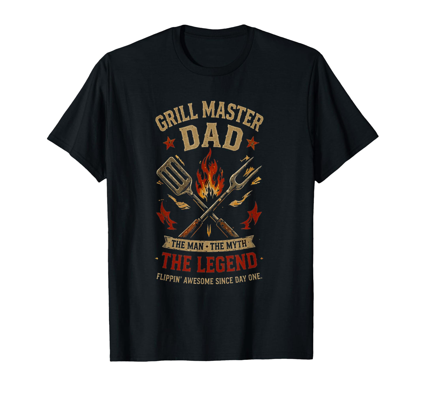 Grill Dad Bbq Master Barbecue Cooking Mens T-Shirt - Unique Graphic Unisex - T-Shirt, Sweatshirt, Hoodie