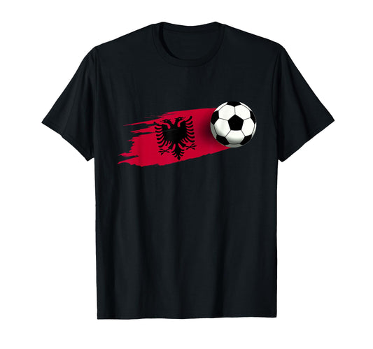 Albania Flag Albanian Soccer Flag Albanian T-Shirt - Novelty Apparel Unisex - T-Shirt, Sweatshirt, Hoodie
