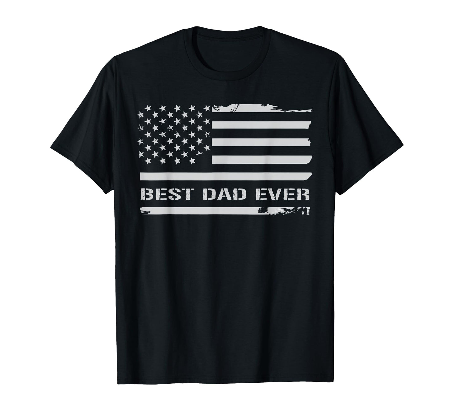 Best Dad Ever American Flag Grandpa T-Shirt - Custom Art Print for Adults - T-Shirt, Sweatshirt, Hoodie