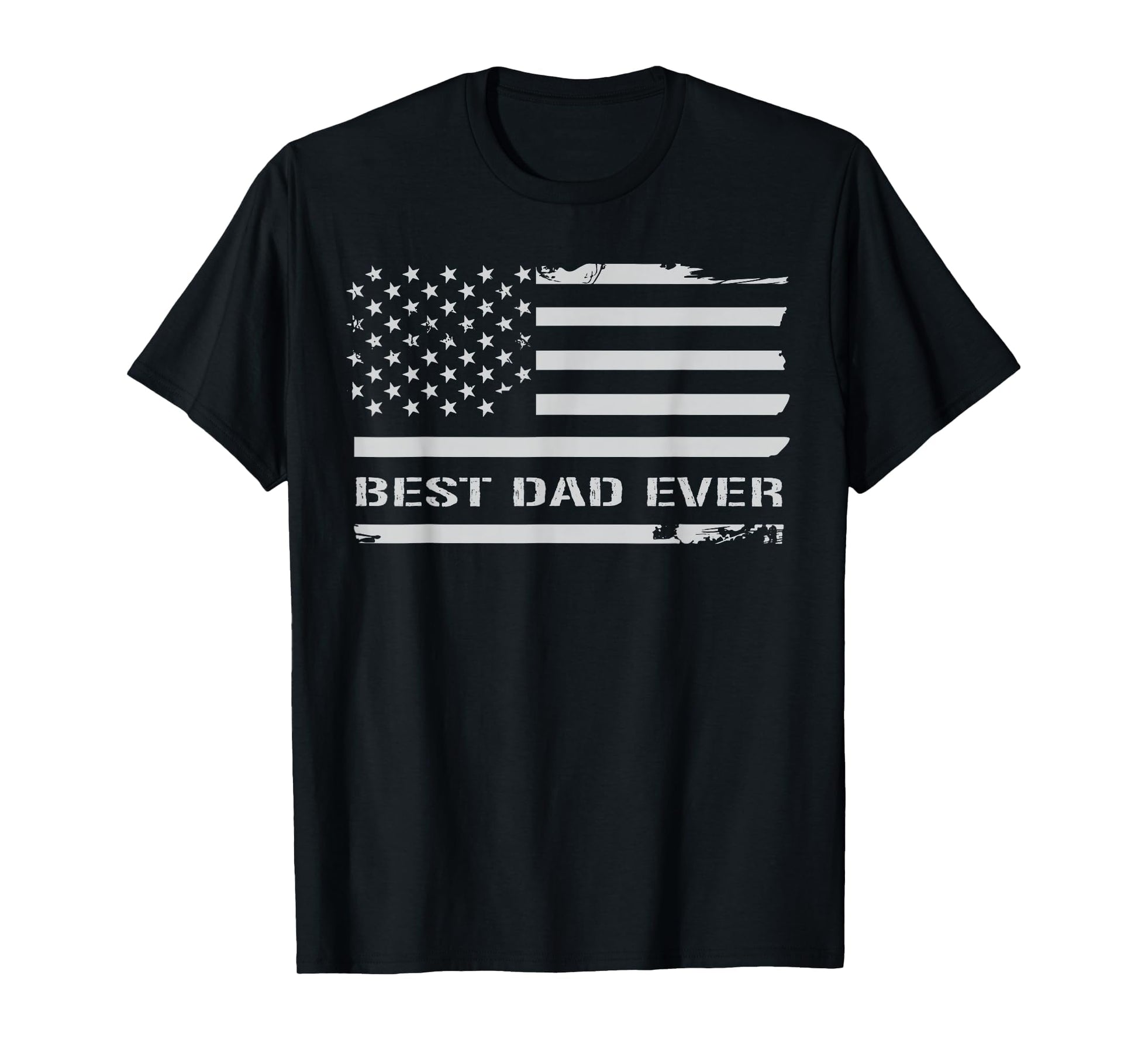 Best Dad Ever American Flag Grandpa T-Shirt - Custom Art Print for Adults - T-Shirt, Sweatshirt, Hoodie