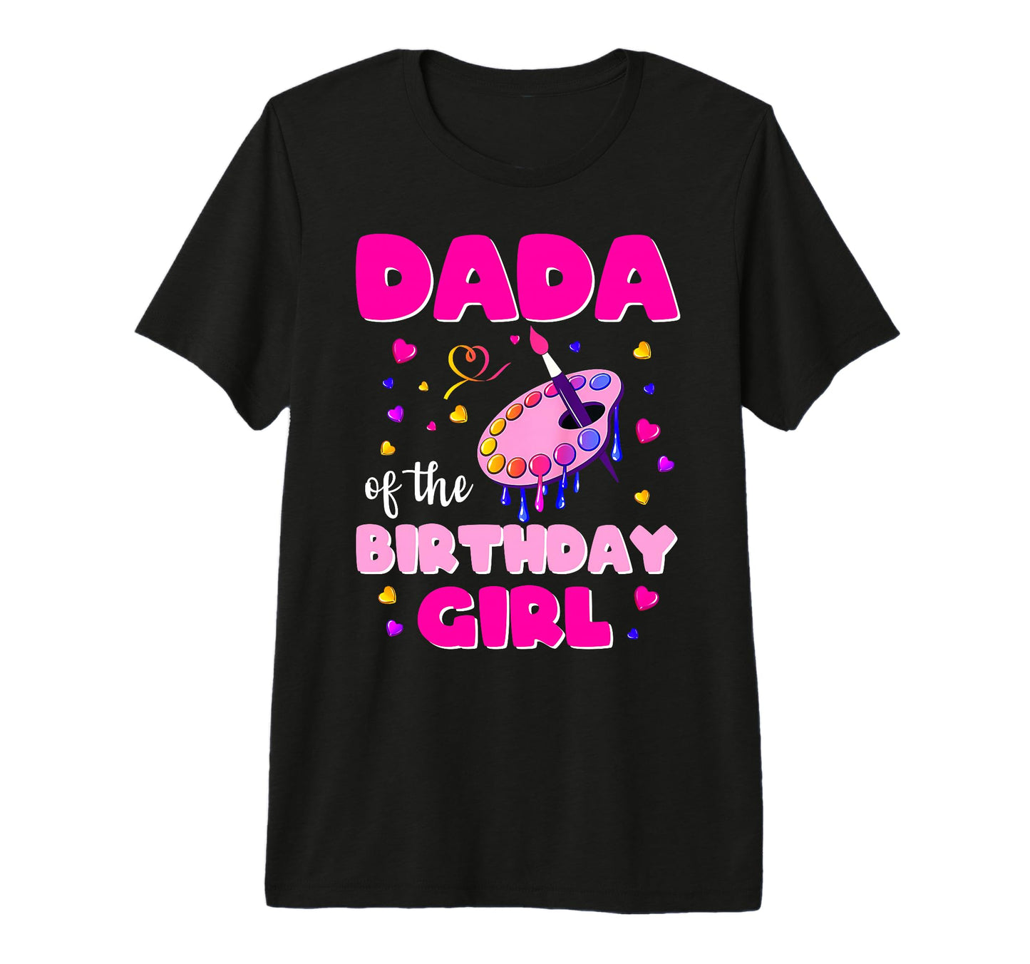 Mens Dada Birthday Art Painting Family T-Shirt - Unique Graphic for Adults - T-Shirt, Sweatshirt, Hoodie