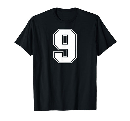 9 Number Nine Team Sports Varsity T-Shirt - Aesthetic Graphic Men Women - T-Shirt, Sweatshirt, Hoodie