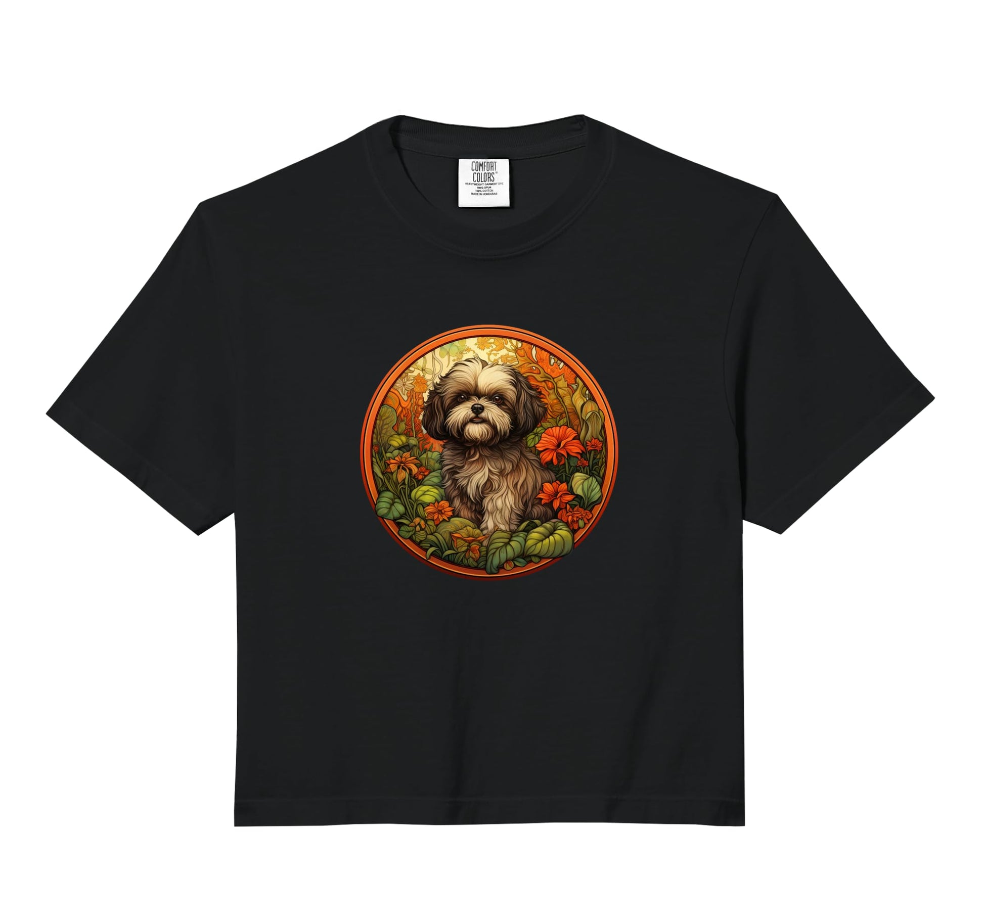 Beautiful Womens Floral Art Shih Sweatshirt - Novelty Apparel Men Women - T-Shirt, Sweatshirt, Hoodie