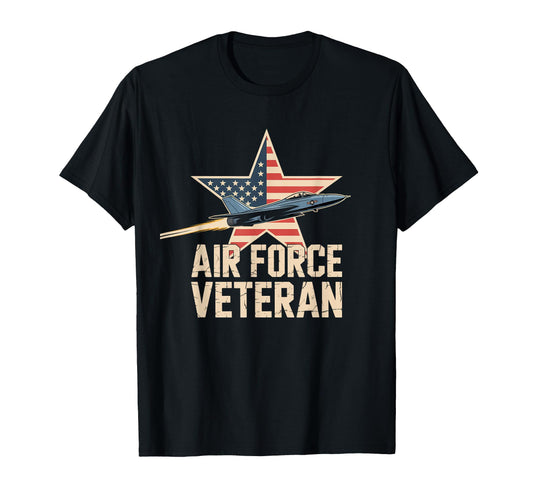 Air Force Veteran Us American Flag Dad T-Shirt - Minimalist Print Unisex - T-Shirt, Sweatshirt, Hoodie