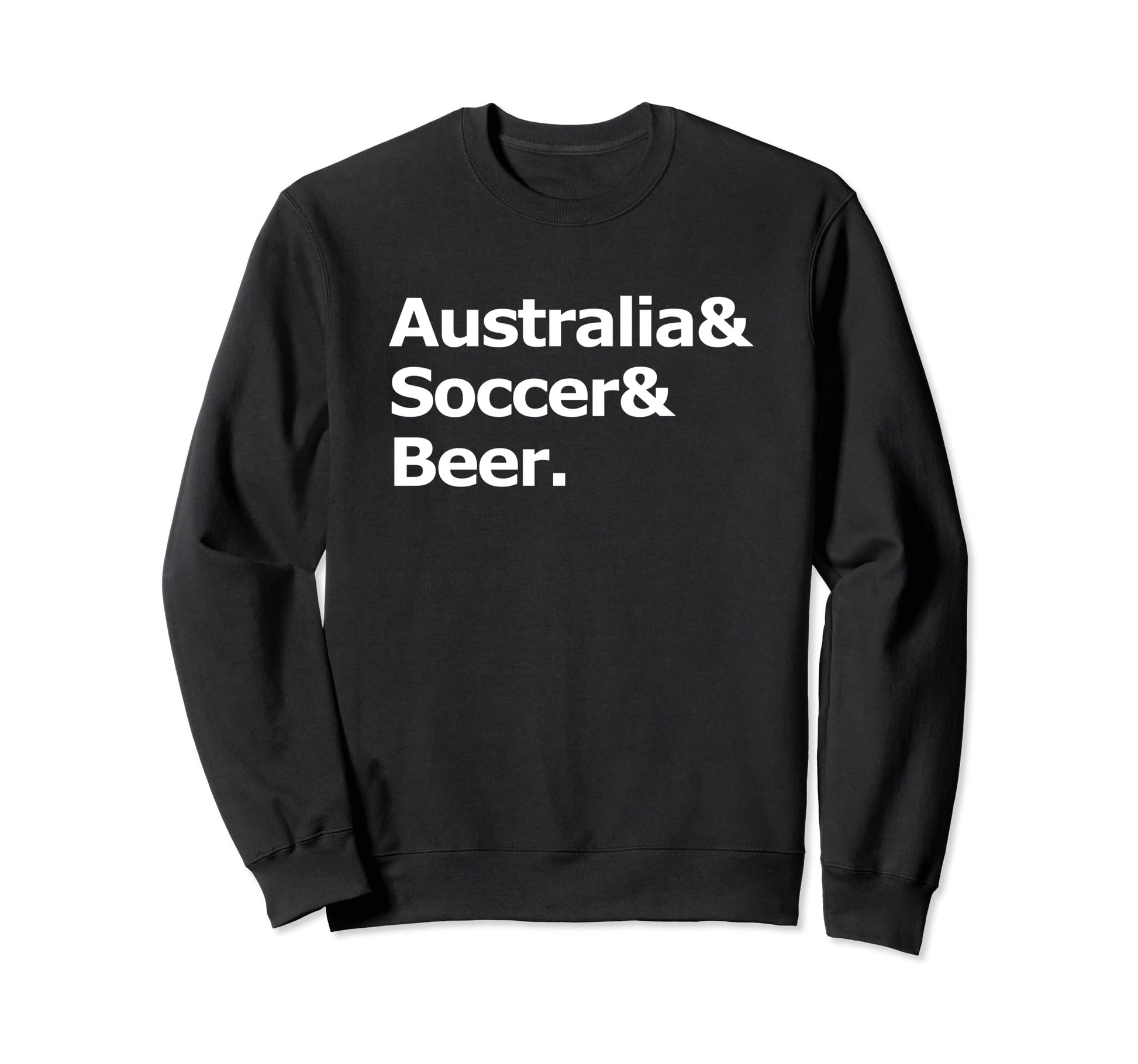 Australia Soccer Beer Football Sweatshirt - Fun Novelty Design for Adults - T-Shirt, Sweatshirt, Hoodie