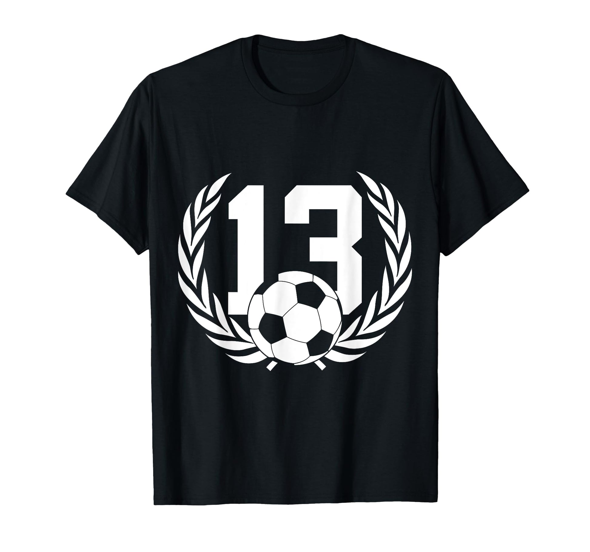 Number 13 Years Soccer 13Th Birthday T-Shirt - Graphic Print for Adults - T-Shirt, Sweatshirt, Hoodie