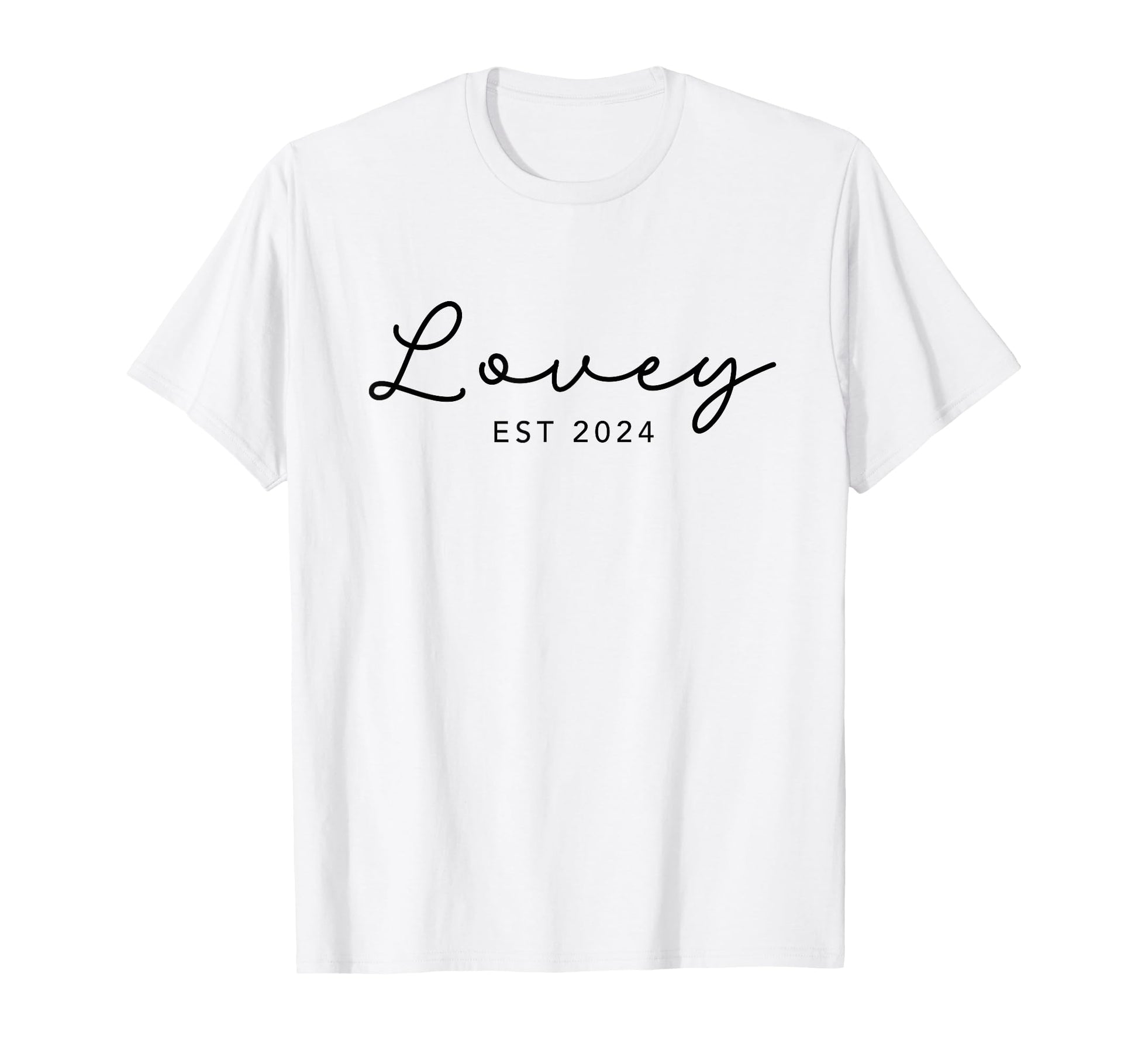 Lovey Est 2024 Grandma T-Shirt - Unique Graphic Men Women - T-Shirt, Sweatshirt, Hoodie