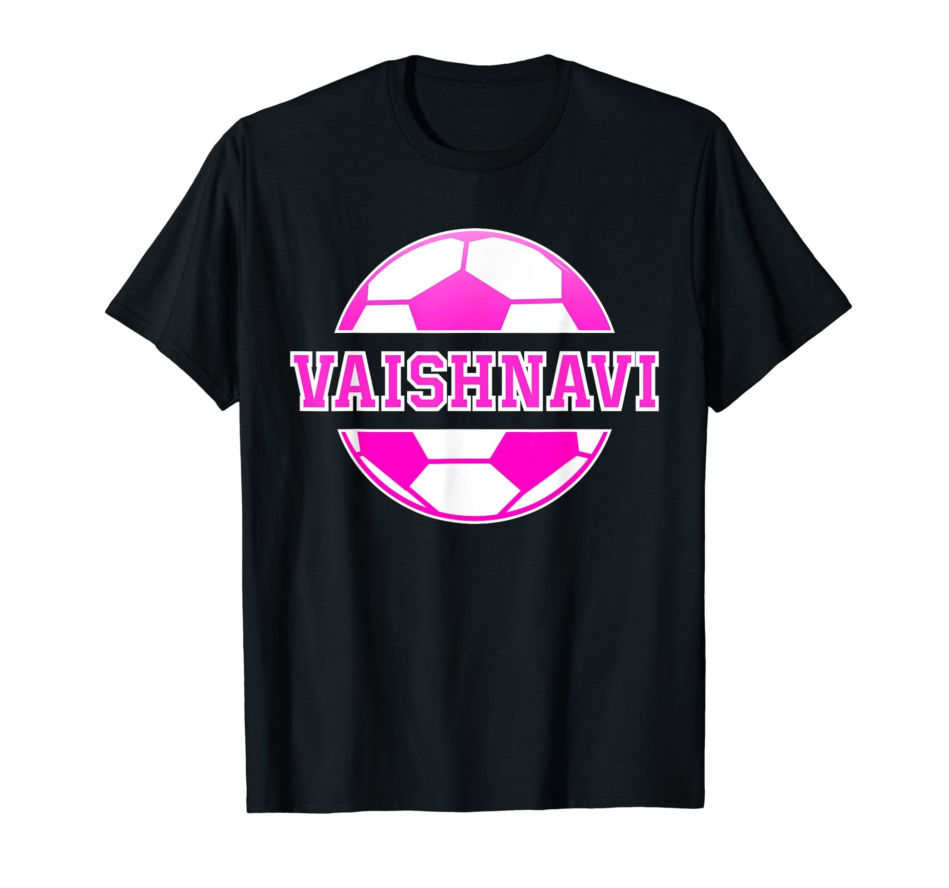 Vaishnavi Name Soccer Play Football T-Shirt - Aesthetic Graphic Unisex - T-Shirt, Sweatshirt, Hoodie