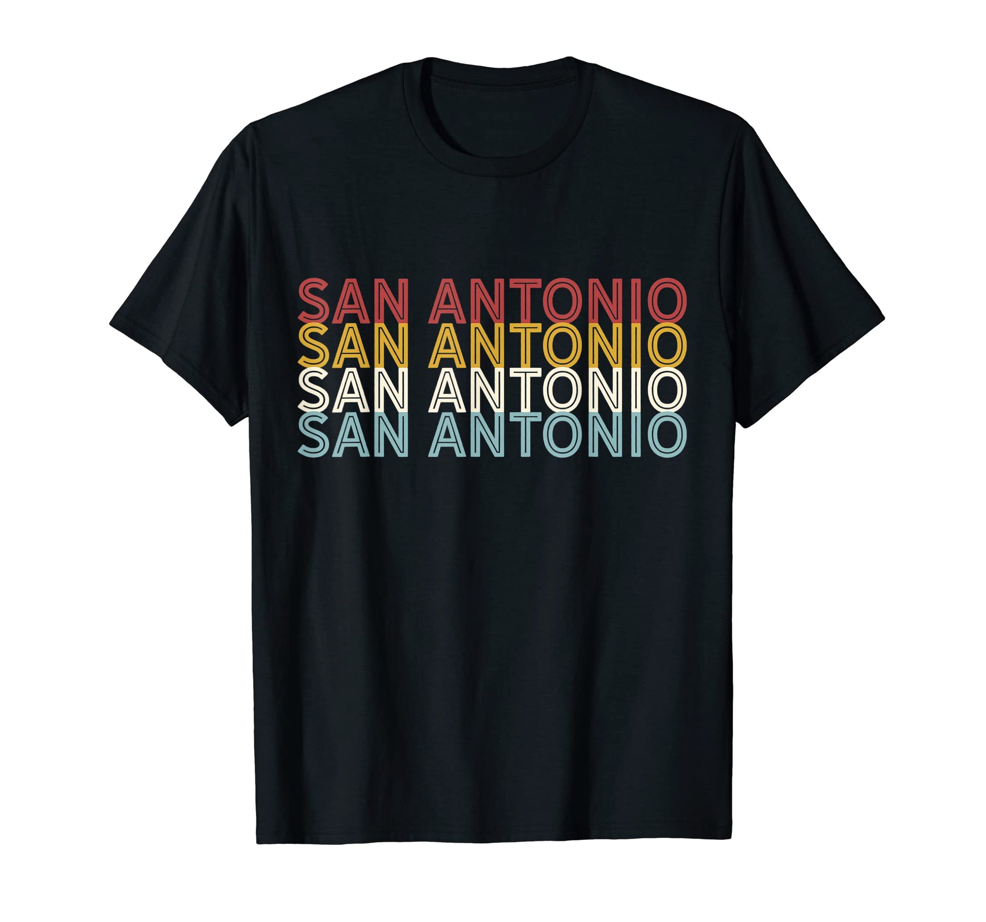 Us American City 70S Usa San Antonio T-Shirt - Custom Art Print Unisex - T-Shirt, Sweatshirt, Hoodie