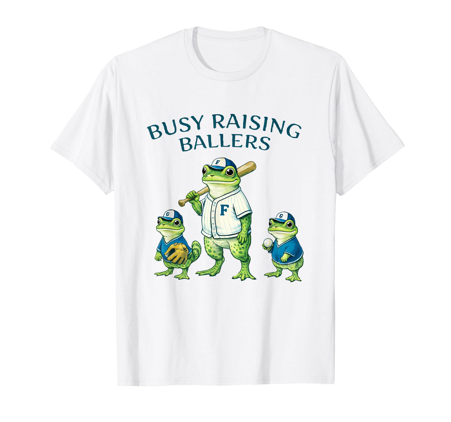 Busy Raising Baller Baseball Softball T-Shirt - Custom Art Print Men Women - T-Shirt, Sweatshirt, Hoodie