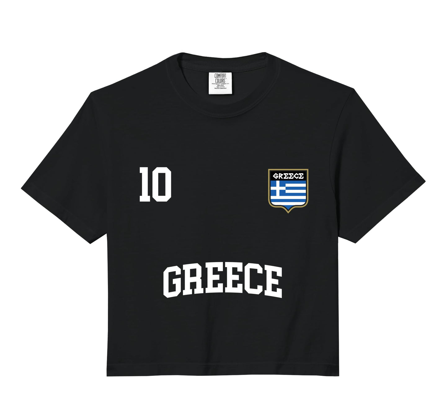 Greece No 10 Greek Flag Football Hoodie - Casual Everyday Wear Men Women - T-Shirt, Sweatshirt, Hoodie