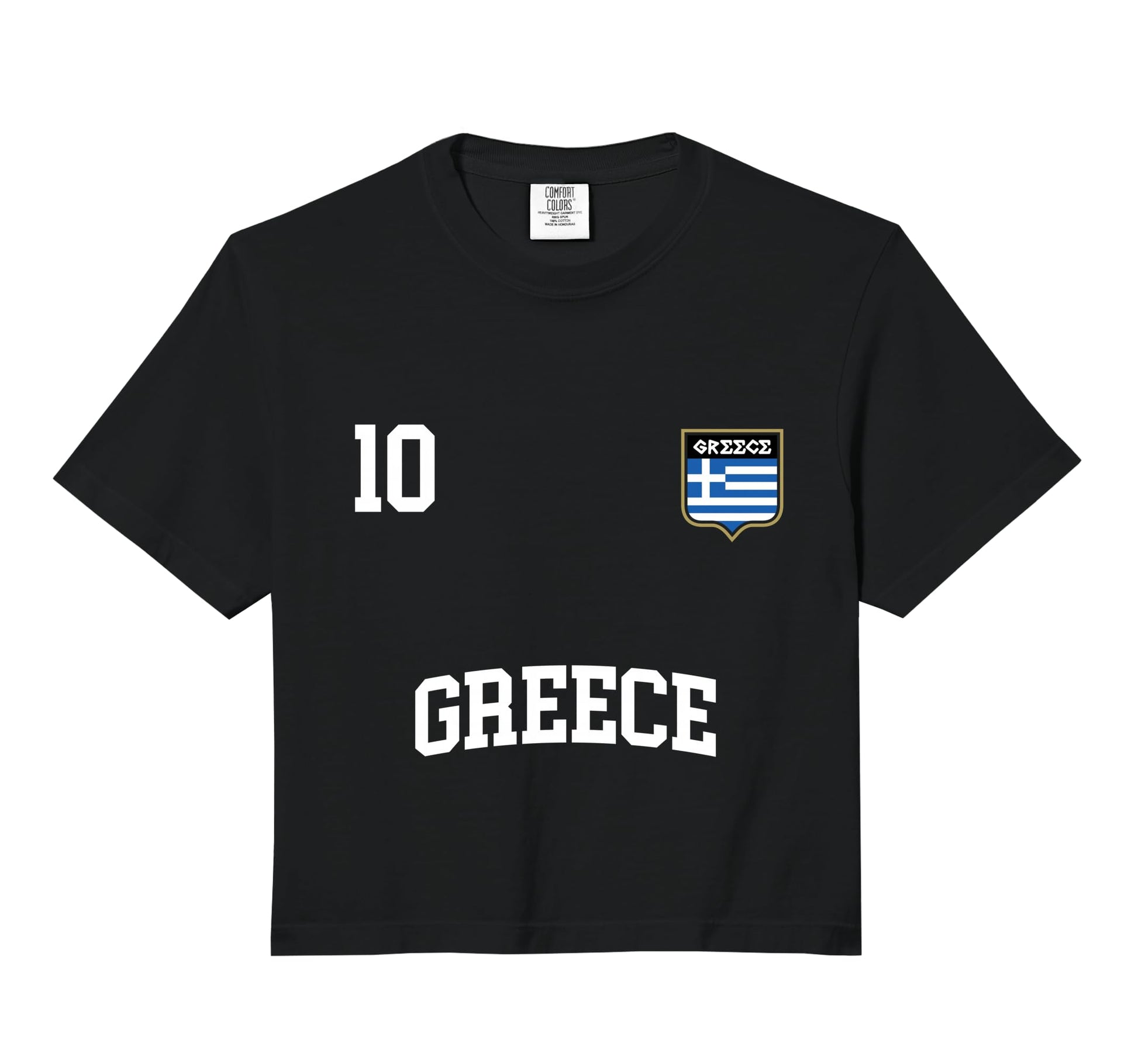 Greece No 10 Greek Flag Football Hoodie - Casual Everyday Wear Men Women - T-Shirt, Sweatshirt, Hoodie