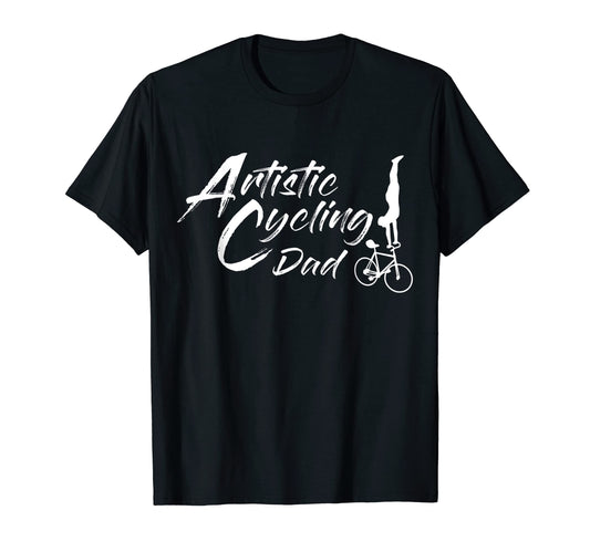 Artistic Cycling Artistic Bike Dad T-Shirt - Custom Art Print for Adults - T-Shirt, Sweatshirt, Hoodie
