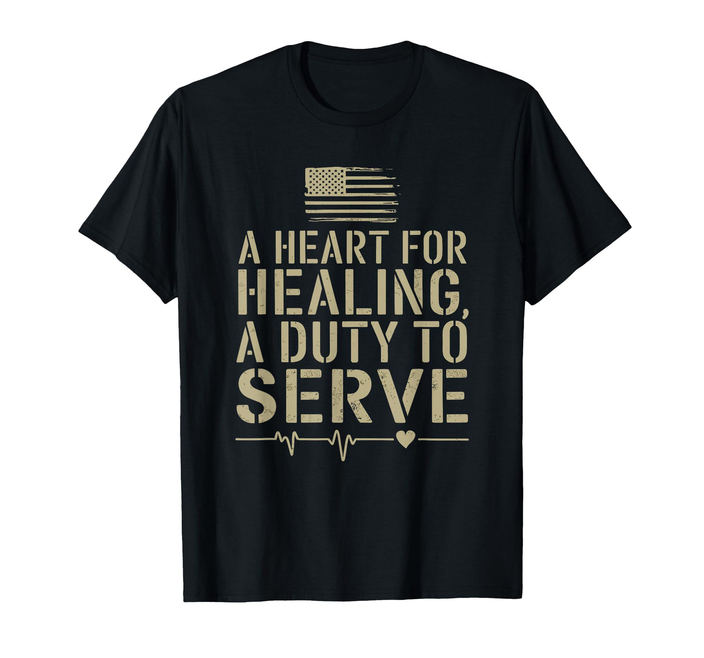 America Military Nurse Va Nursing T-Shirt - Custom Art Print Men Women - T-Shirt, Sweatshirt, Hoodie