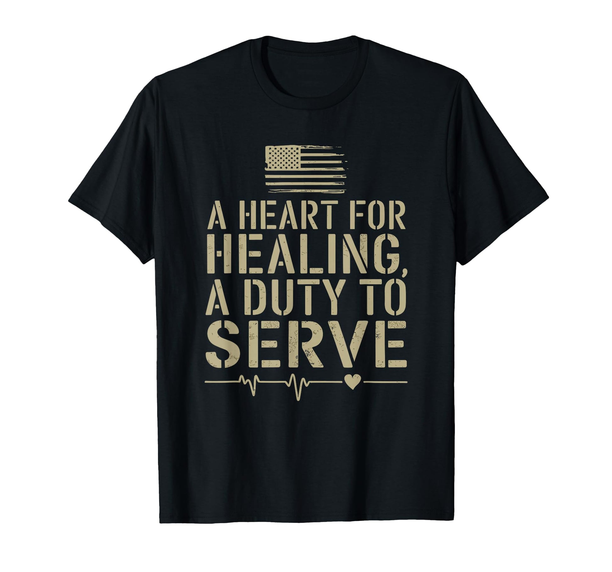 America Military Nurse Va Nursing T-Shirt - Custom Art Print Men Women - T-Shirt, Sweatshirt, Hoodie
