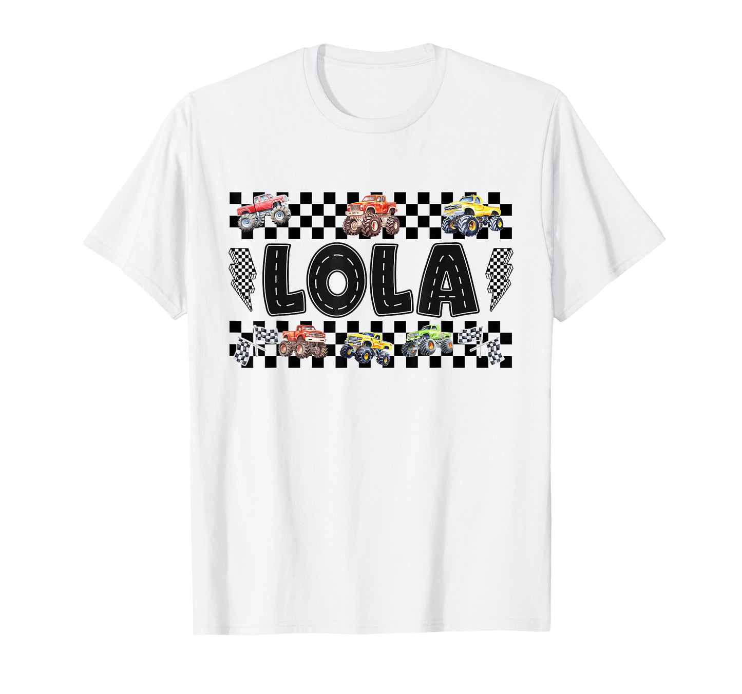 Lola Monster Truck Family Crew T-Shirt - Minimalist Print Men Women - T-Shirt, Sweatshirt, Hoodie
