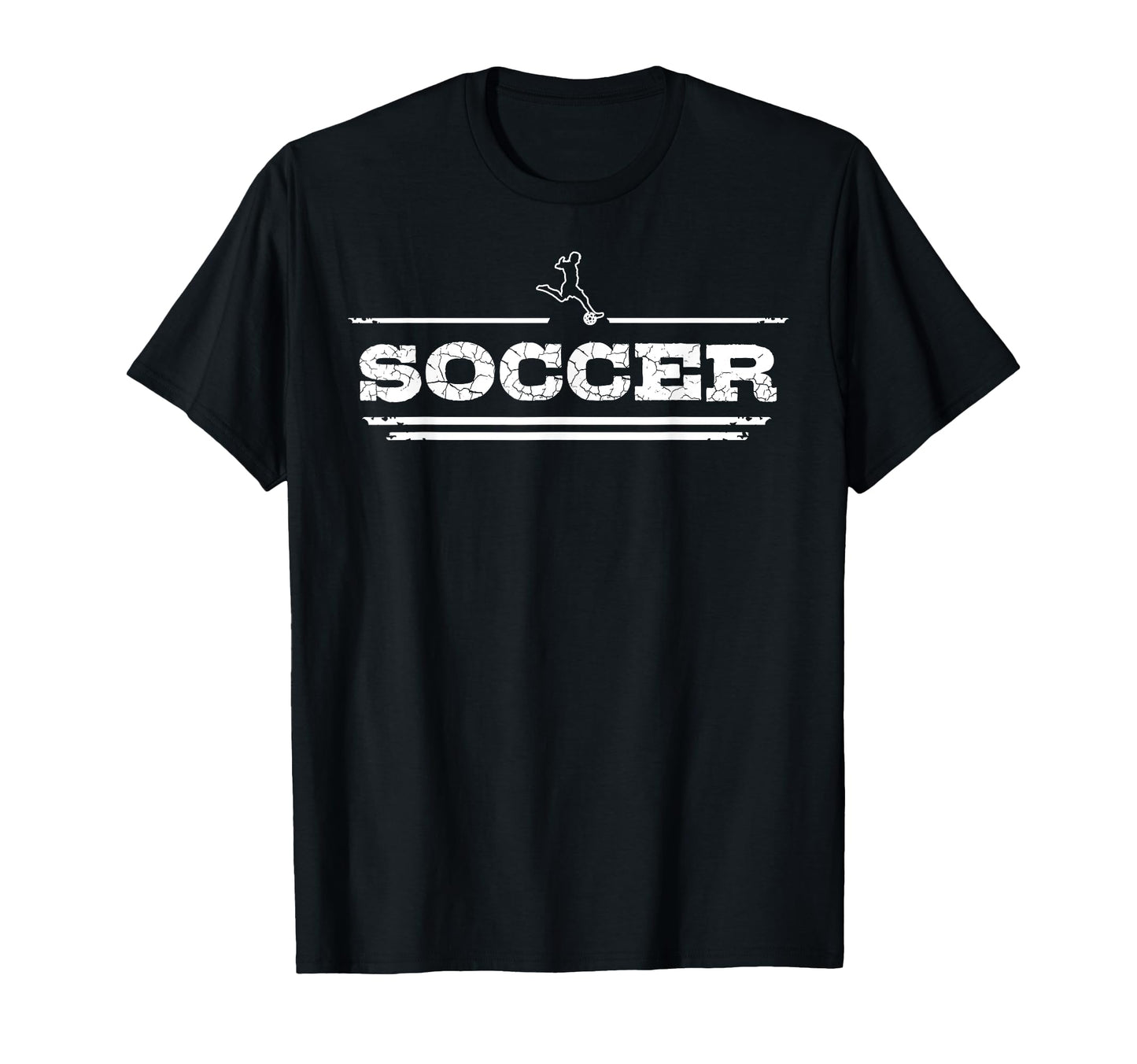 Distressed Soccer Gift Soccer T-Shirt - Casual Everyday Wear Men Women - T-Shirt, Sweatshirt, Hoodie