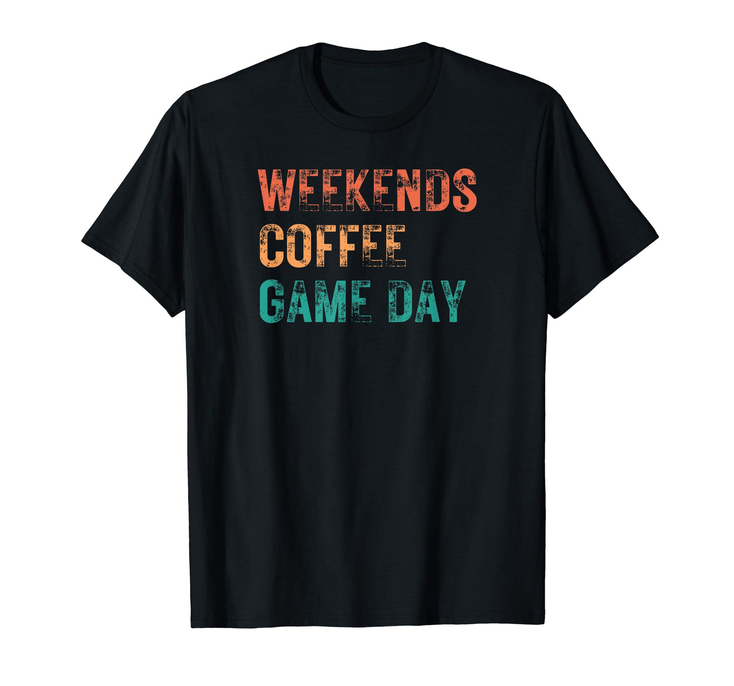 Weekends Coffee Game Day Soccer Football T-Shirt - Custom Art Print Unisex - T-Shirt, Sweatshirt, Hoodie