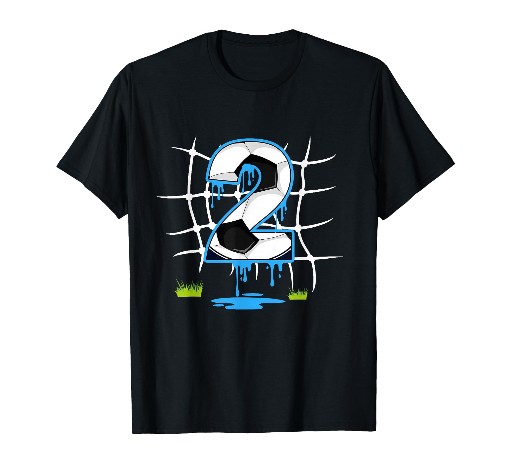 Soccer 2 Year Old Birthday Drip 2Nd T-Shirt - Fun Novelty Design Unisex - T-Shirt, Sweatshirt, Hoodie