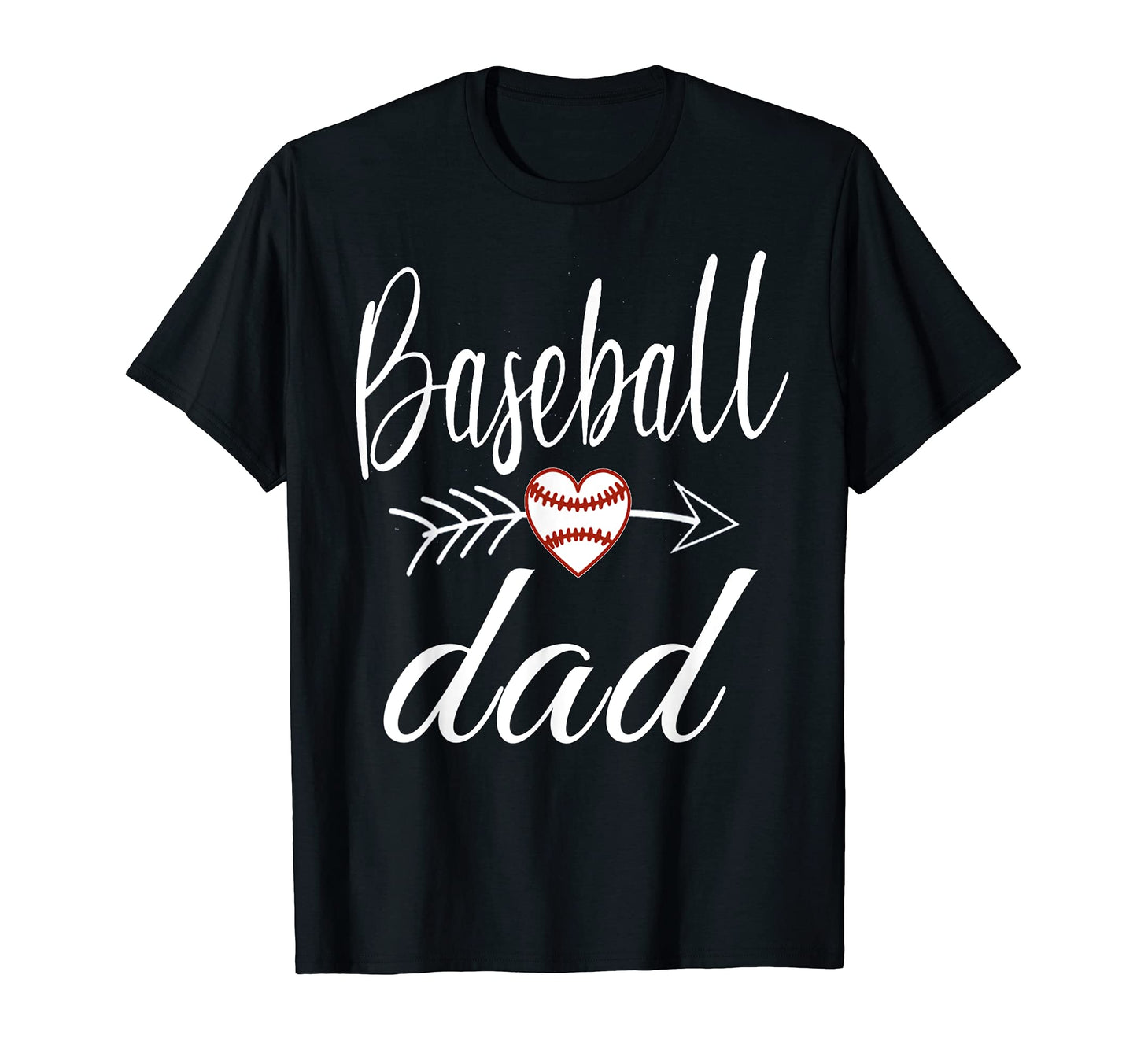 Baseball Dad Heart Baseball Lovers T-Shirt - Streetwear Style Men Women - T-Shirt, Sweatshirt, Hoodie