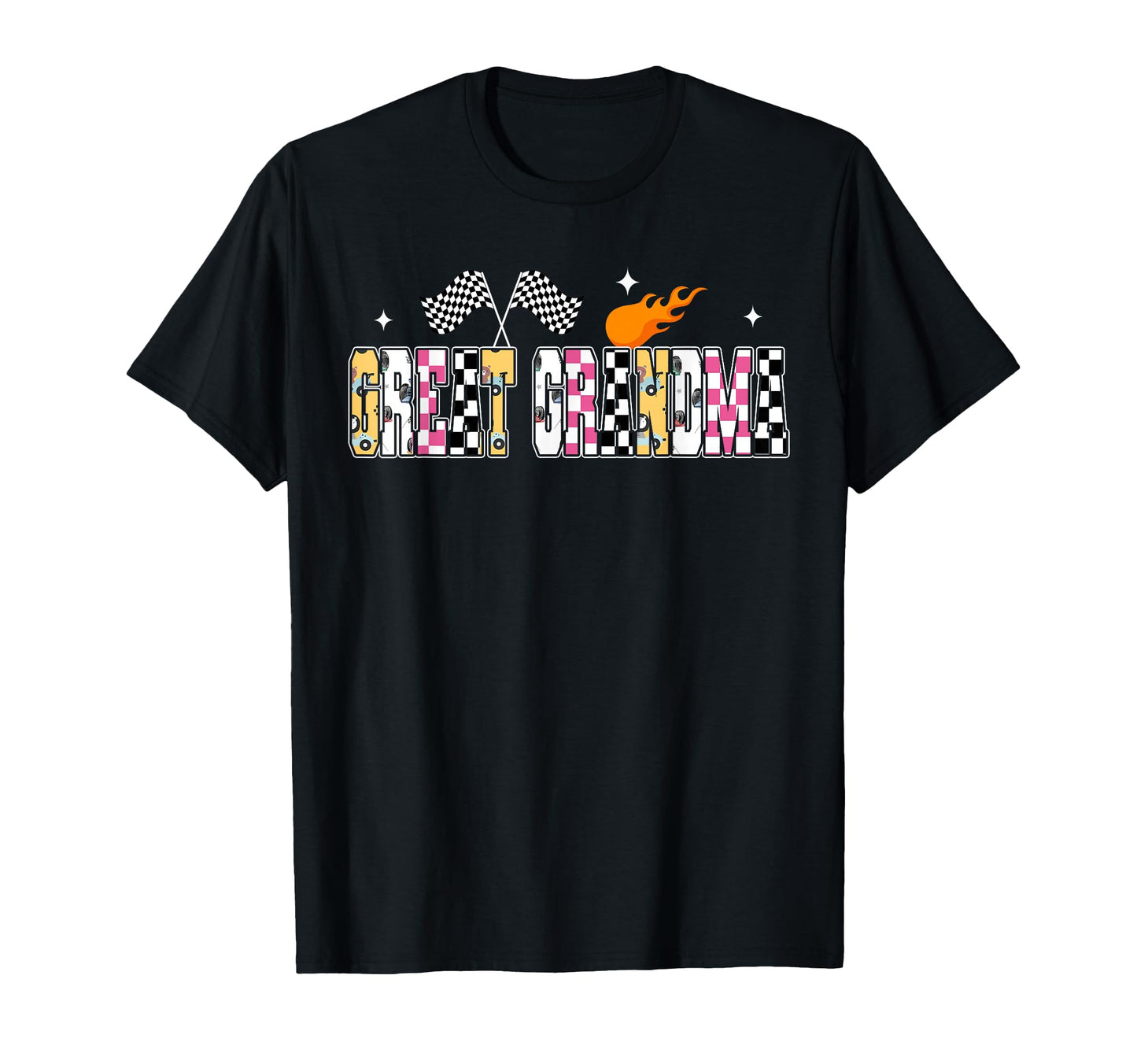 Great Grandma Pit Crew Racing Car T-Shirt - Custom Art Print Men Women - T-Shirt, Sweatshirt, Hoodie