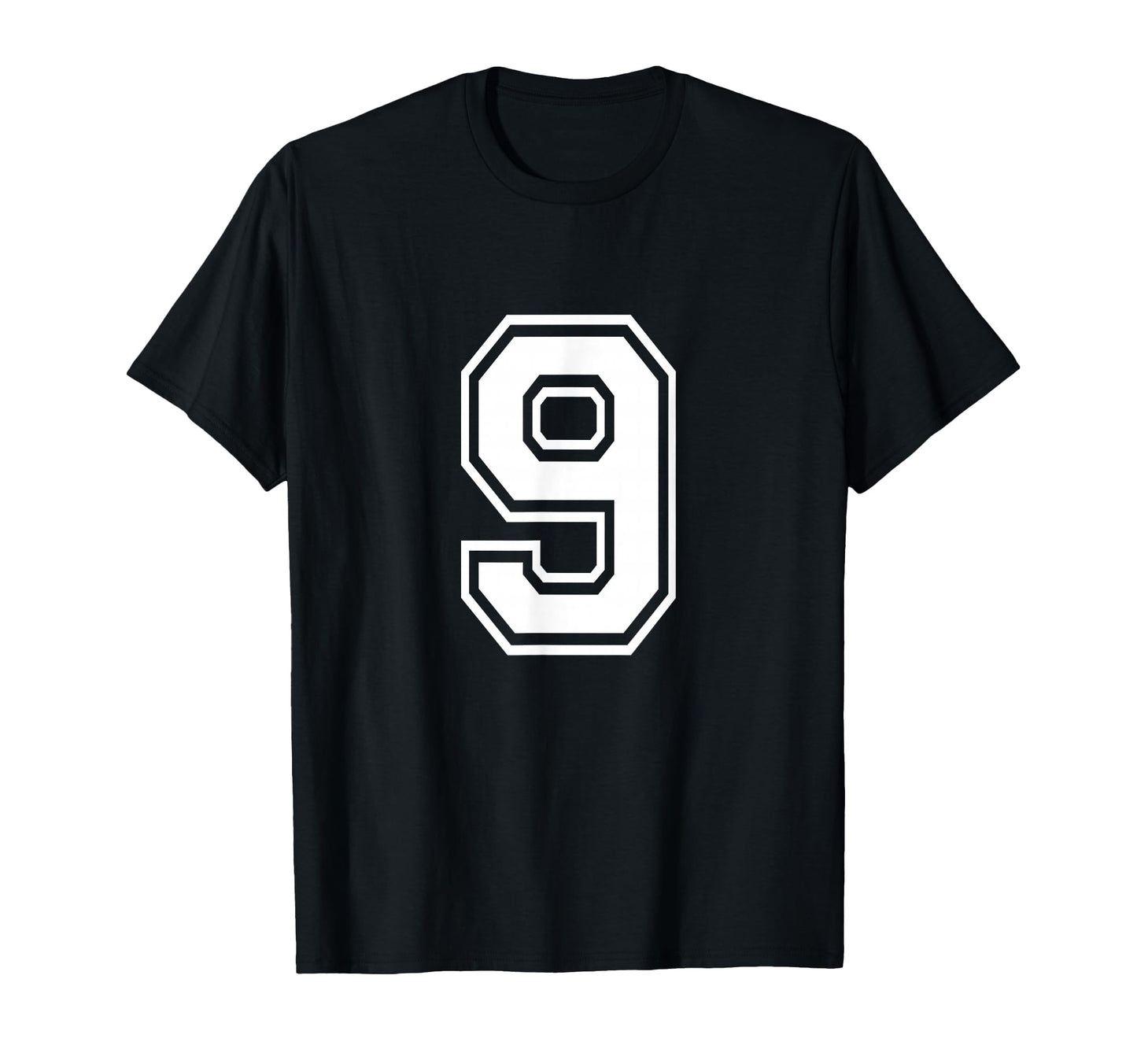 Number 9 Varsity Sports Team Jersey 9Th T-Shirt - Unique Graphic Unisex - T-Shirt, Sweatshirt, Hoodie