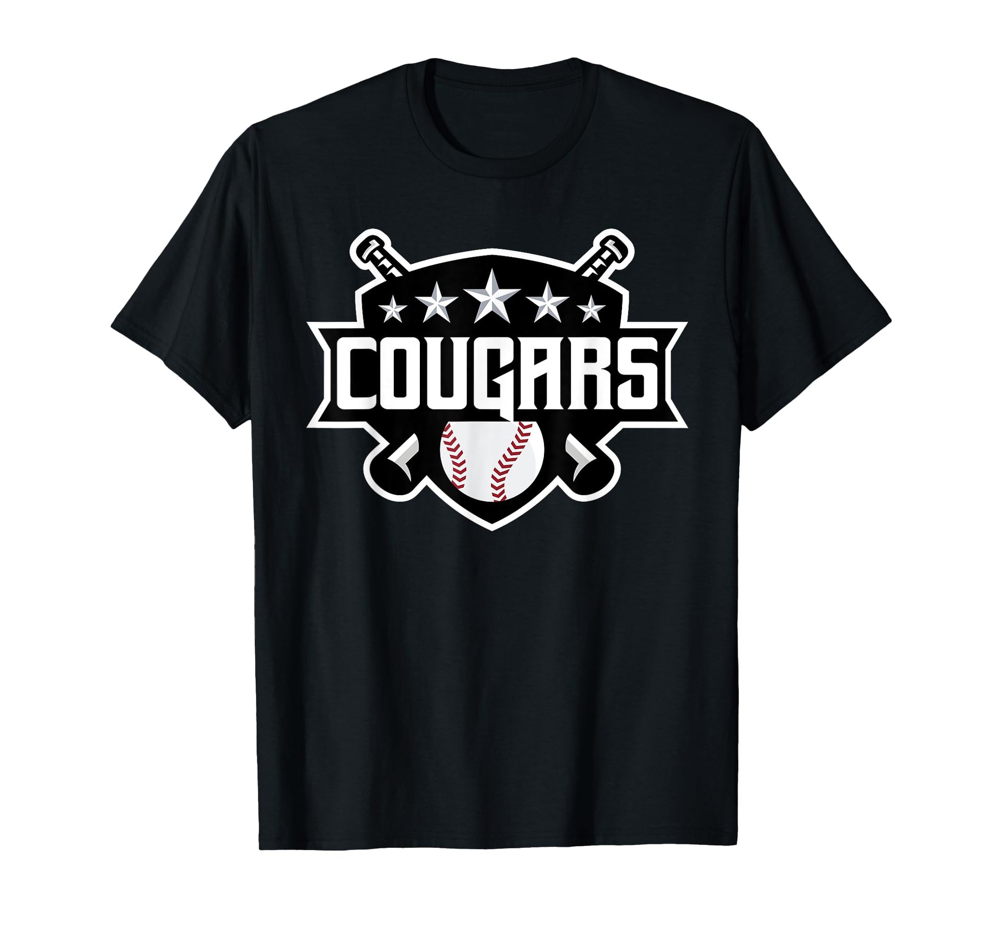 Cougars Baseball Sports Game Day Spirit T-Shirt - Trendy Graphic Unisex - T-Shirt, Sweatshirt, Hoodie