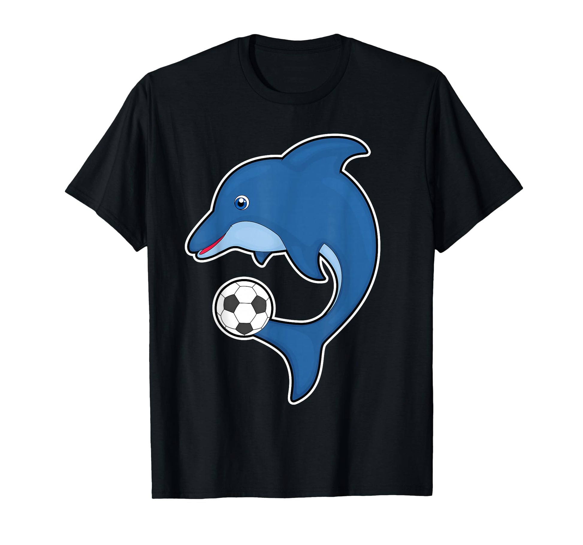 Dolphin Soccer Player Soccer Sports T-Shirt - Fun Novelty Design Unisex - T-Shirt, Sweatshirt, Hoodie