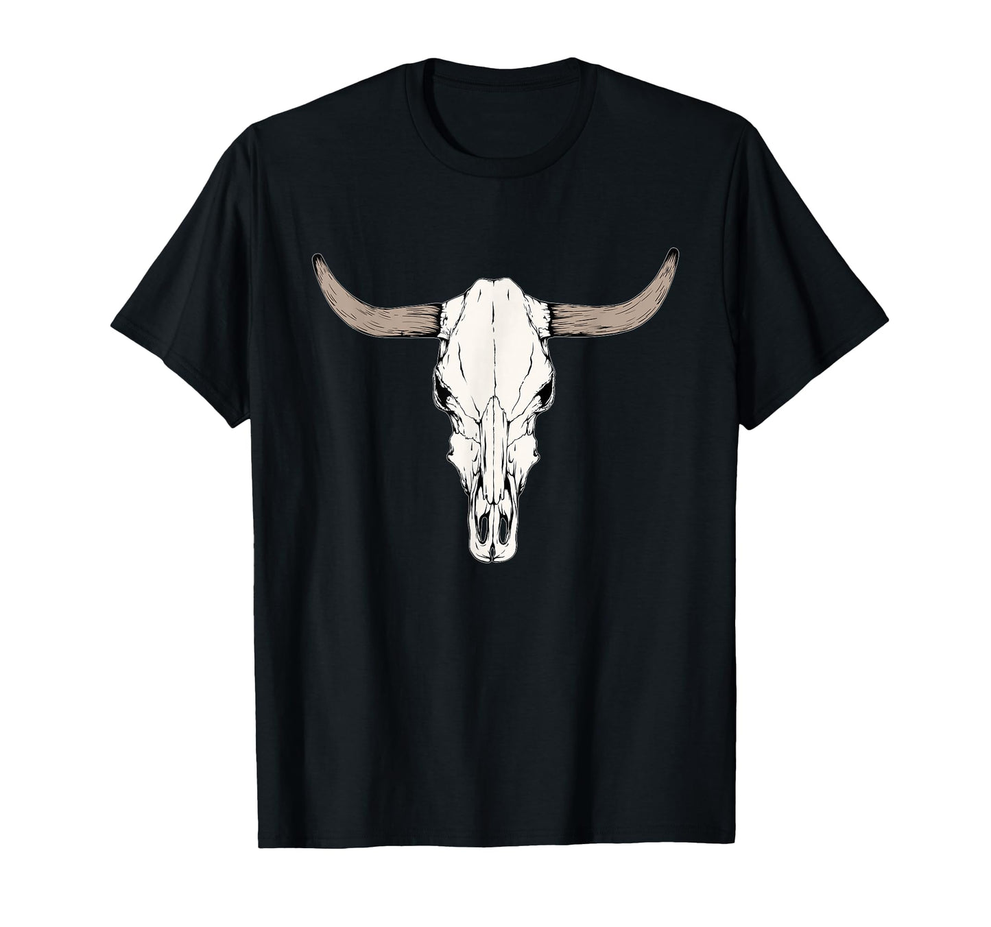 Cow Bull Cattle Skull Head Western T-Shirt - Aesthetic Graphic for Adults - T-Shirt, Sweatshirt, Hoodie