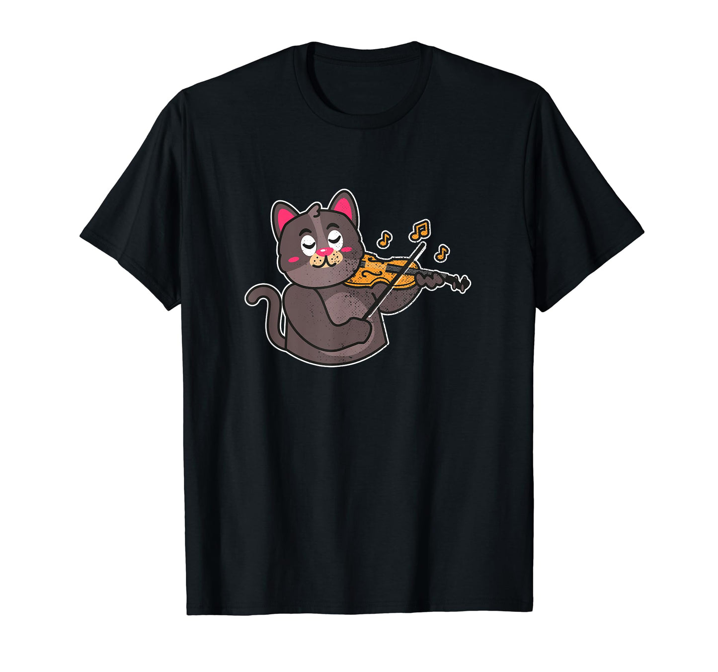 Cat Playing Violin Kitten Cat Mom T-Shirt - Fun Novelty Design Men Women - T-Shirt, Sweatshirt, Hoodie
