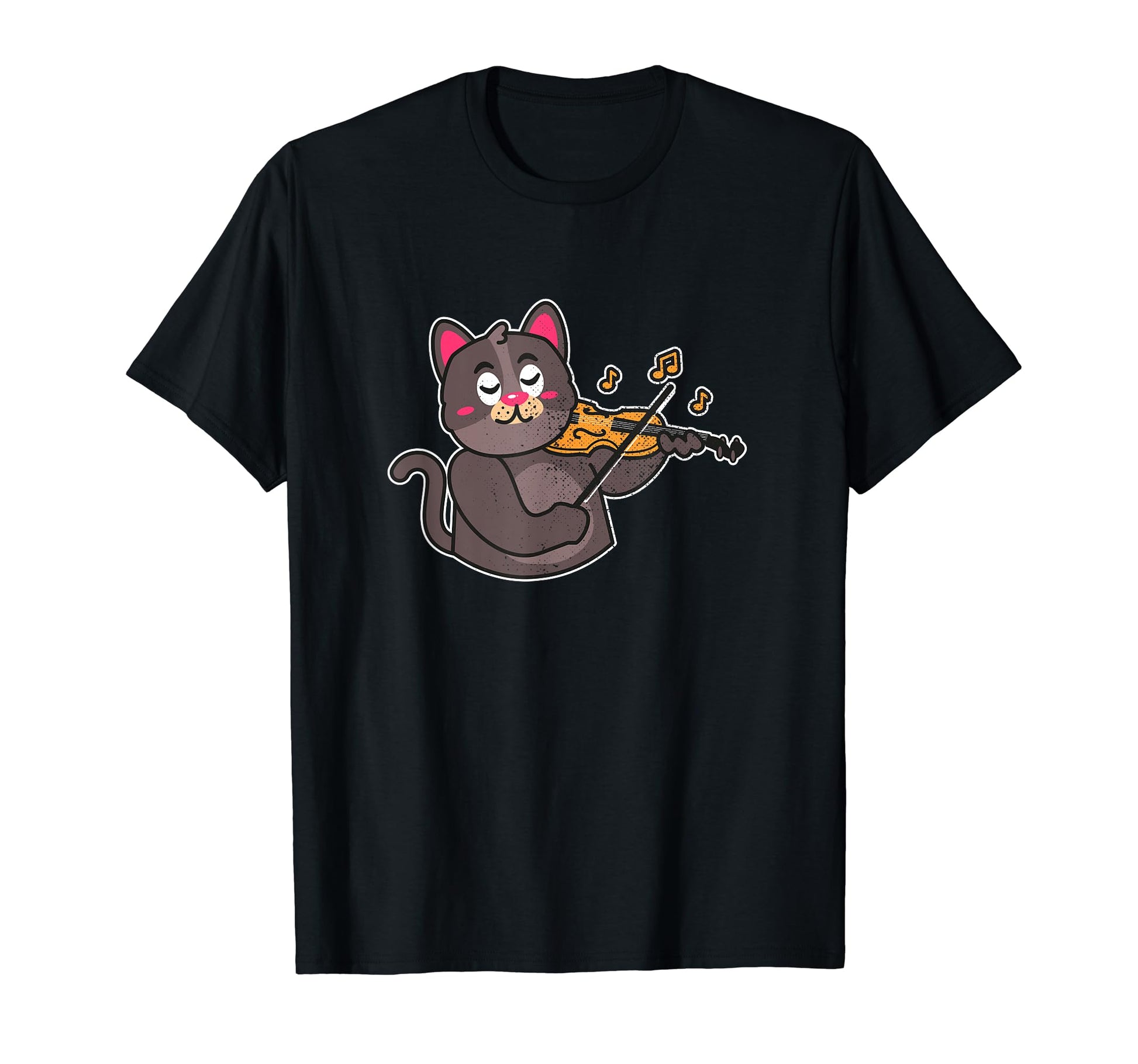 Cat Playing Violin Kitten Cat Mom T-Shirt - Fun Novelty Design Men Women - T-Shirt, Sweatshirt, Hoodie